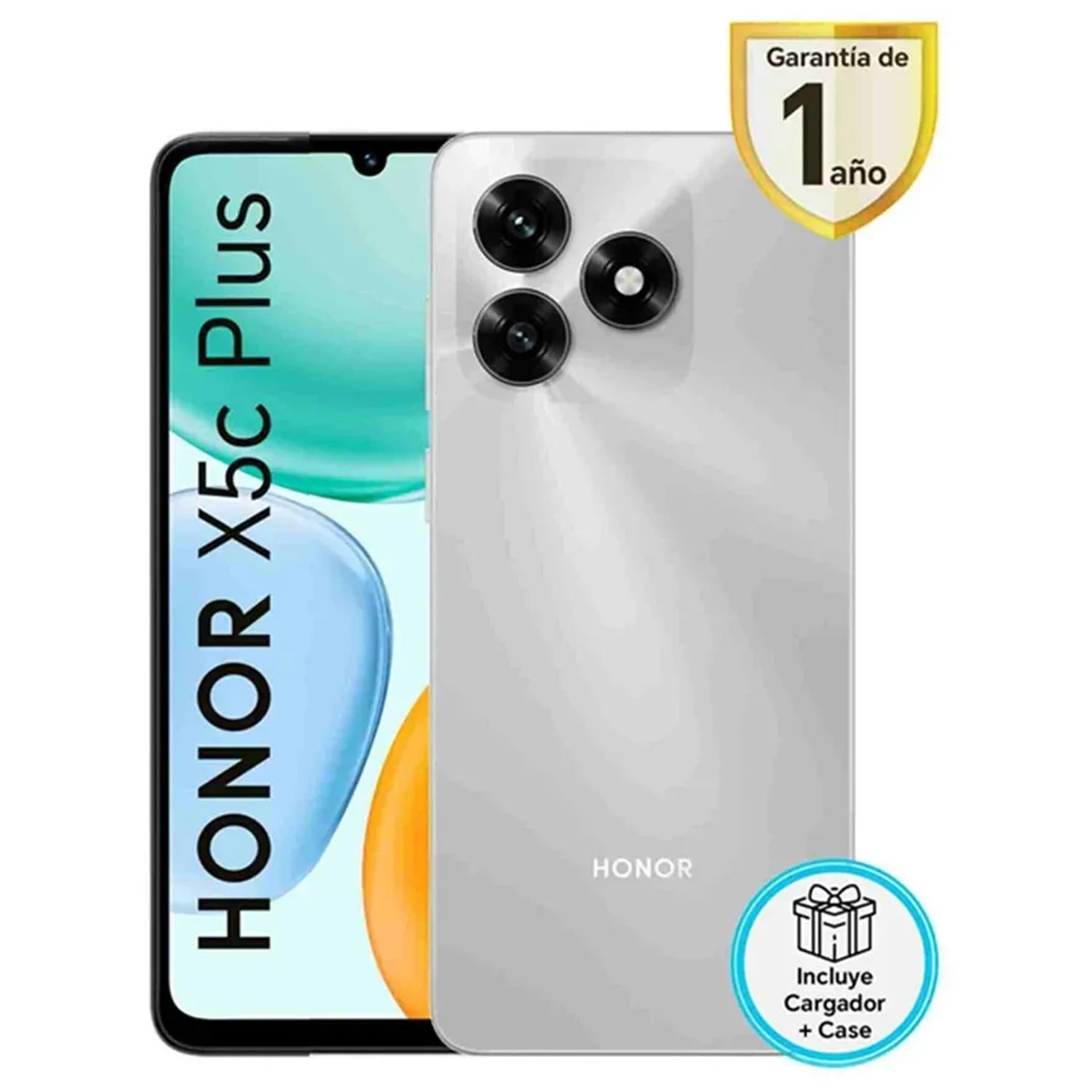 CELULAR HONOR X5C PLUS 256GB 4GB RAM DUAL SIM METEOR SILVER - 1