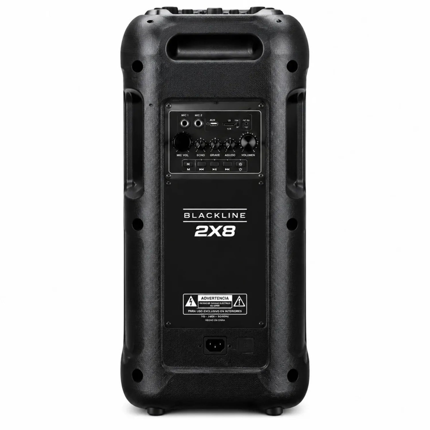 PARLANTE BLACKLINE 2X8 BT FM USB S. ESPACIAL DSP TWS PARTY BOOM - 3