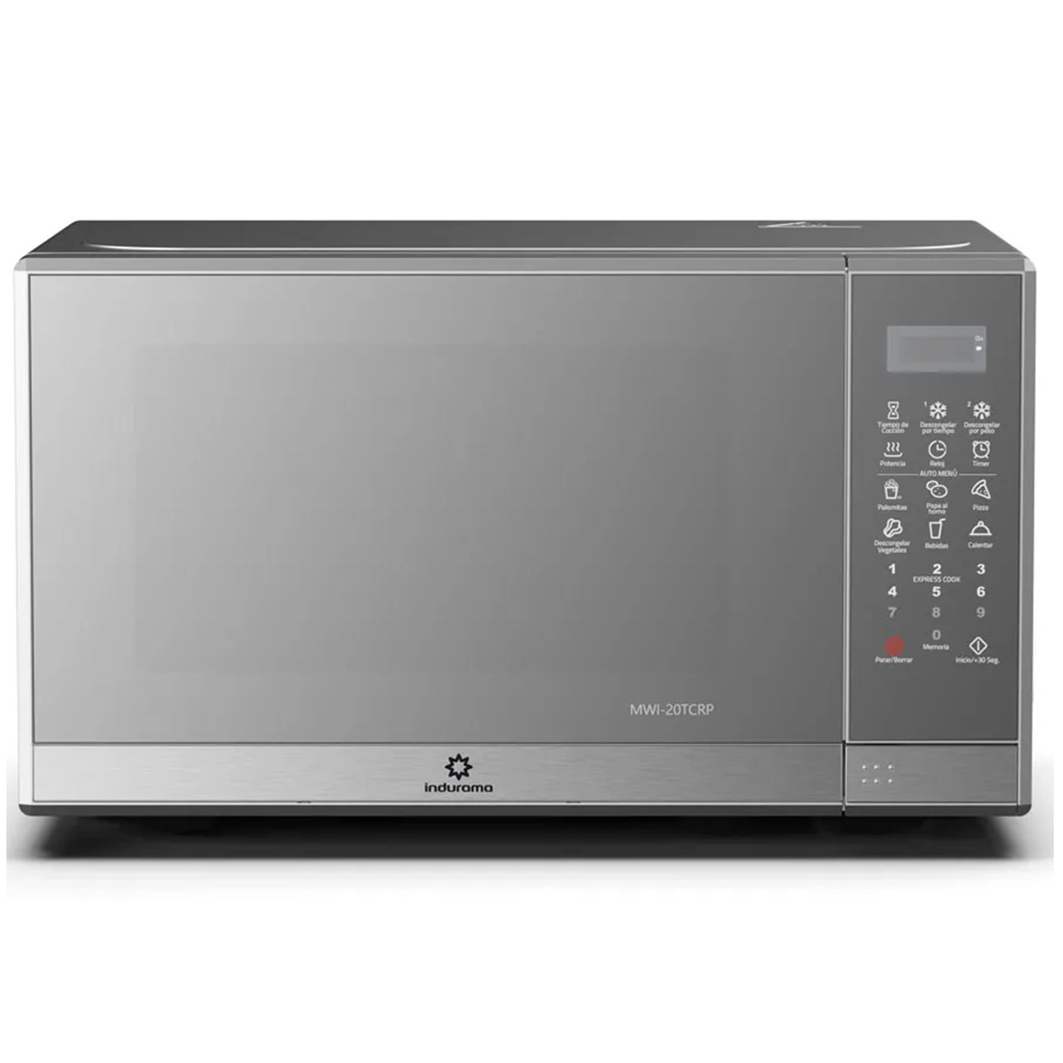 HORNO MICROONDAS INDURAMA MWI-20TCRP 20 LITROS CROMA - 2
