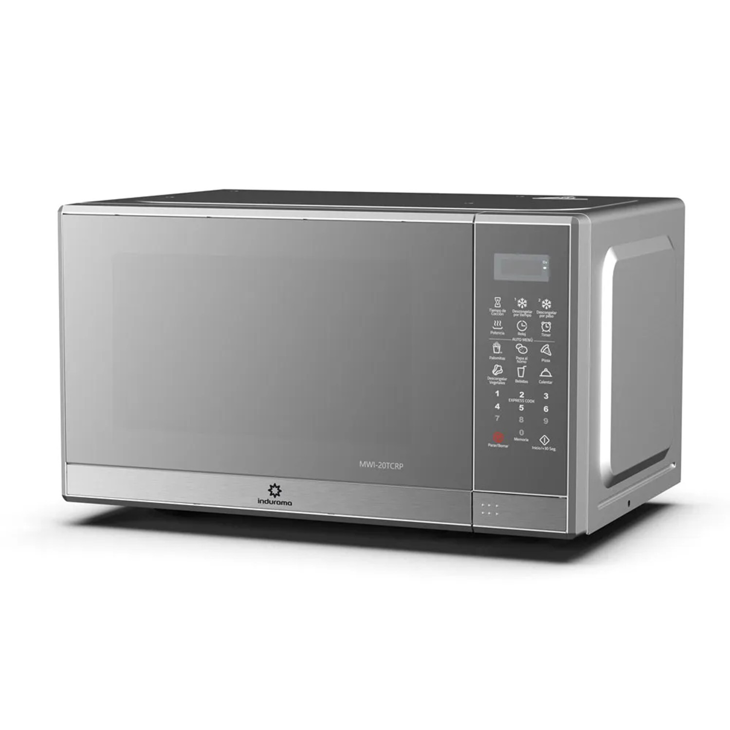 HORNO MICROONDAS INDURAMA MWI-20TCRP 20 LITROS CROMA - 3