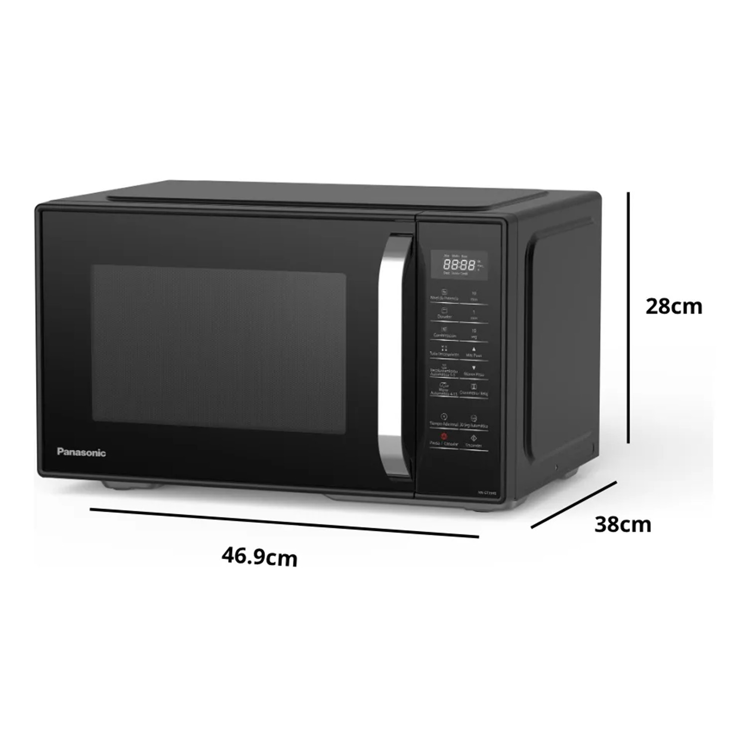 HORNO MICROONDAS PANASONIC 25L GRILL 900W NN-GT34QBRPK - 6