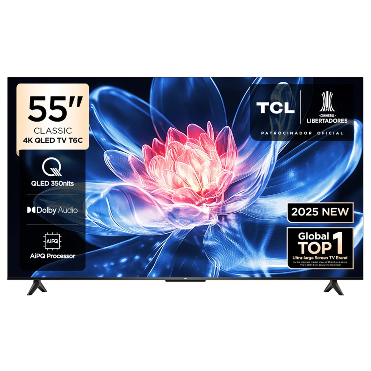 TELEVISOR TCL 55' QLED 4K GOOGLE TV 55T6C + SOUNBAR 100W - 2