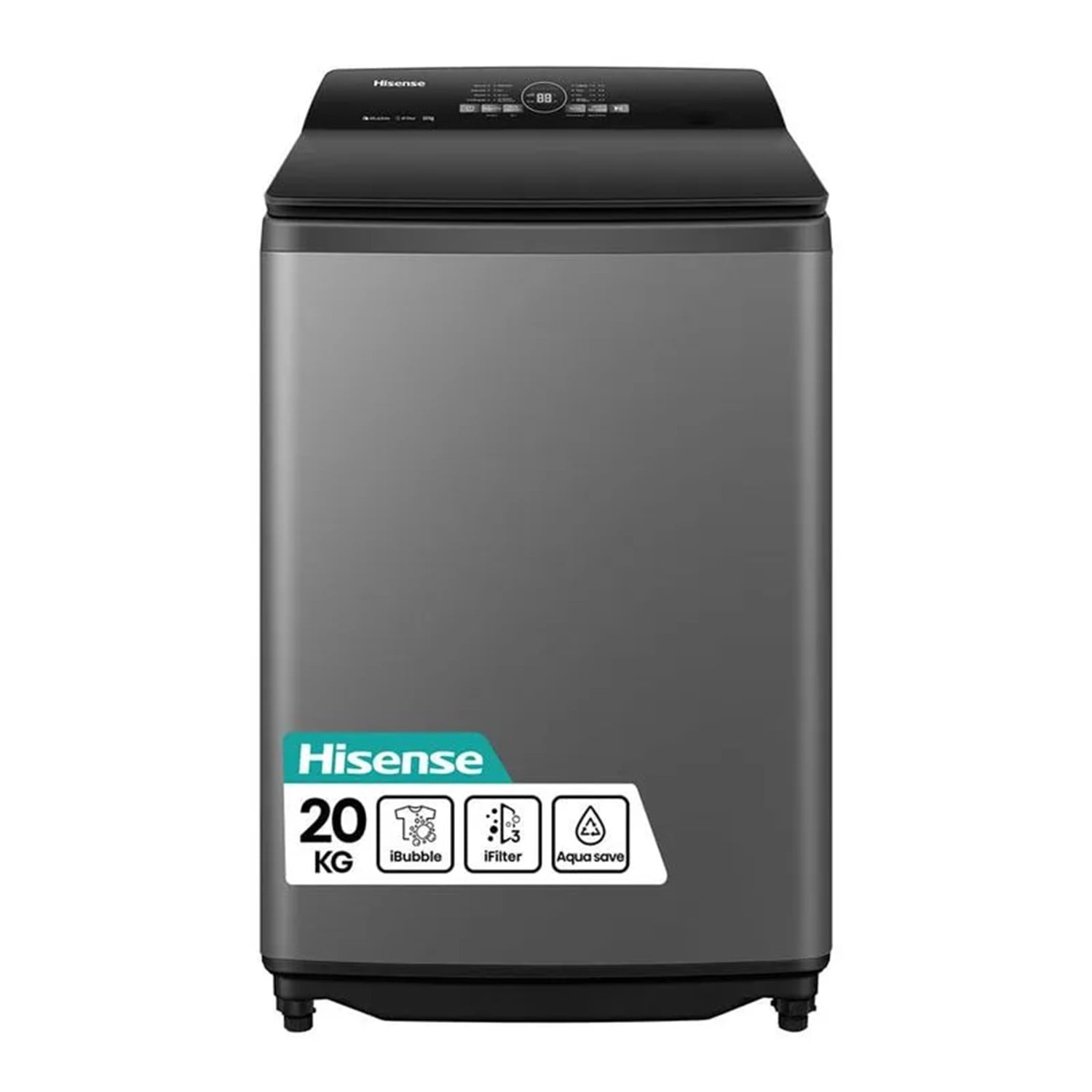 LAVADORA HISENSE 20KG CARGA SUPERIOR WT3I2023UT GRIS - 2
