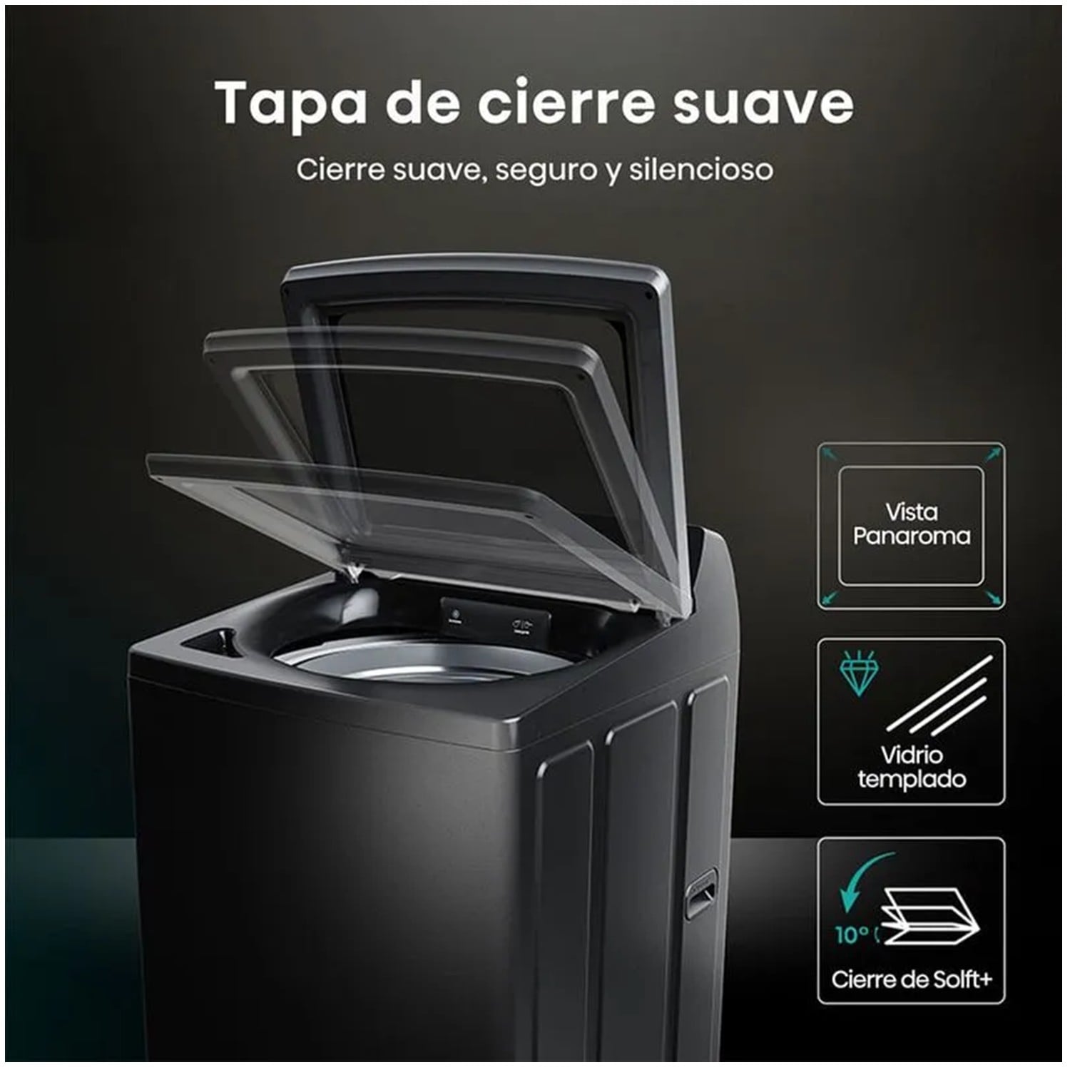 LAVADORA HISENSE 20KG CARGA SUPERIOR WT3I2023UT GRIS - 7
