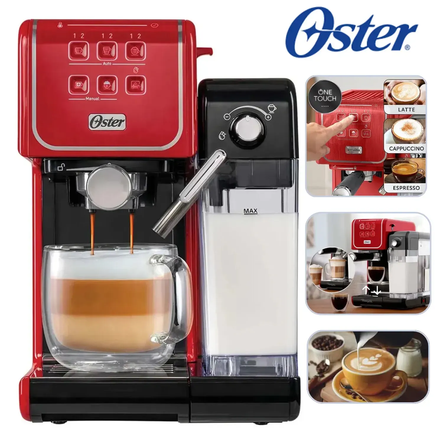CAFETERA OSTER BVSTEM6801R PRIMALATTE TOUCH - 1