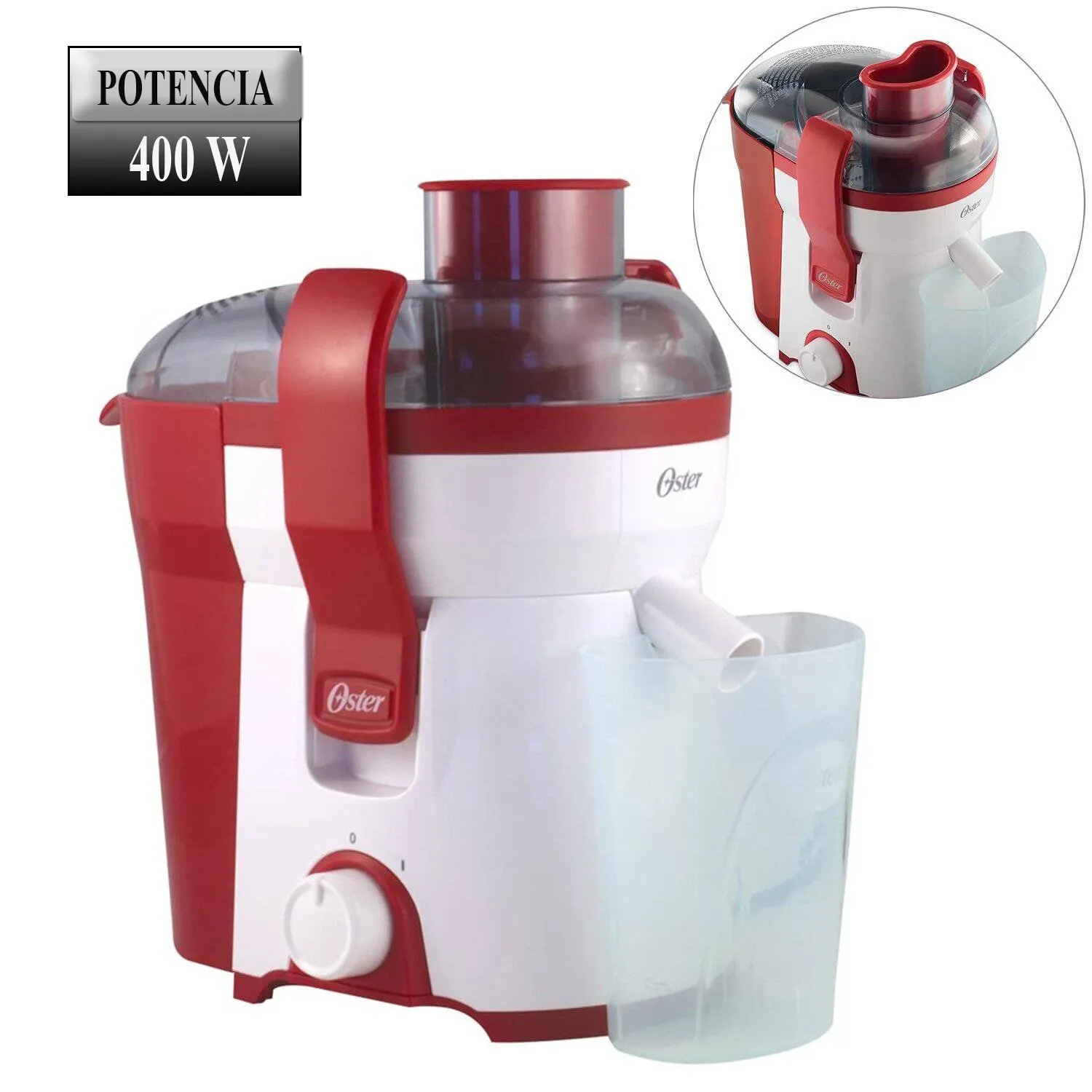 EXTRACTOR DE JUGOS OSTER FPSTJE316R 400W - 1