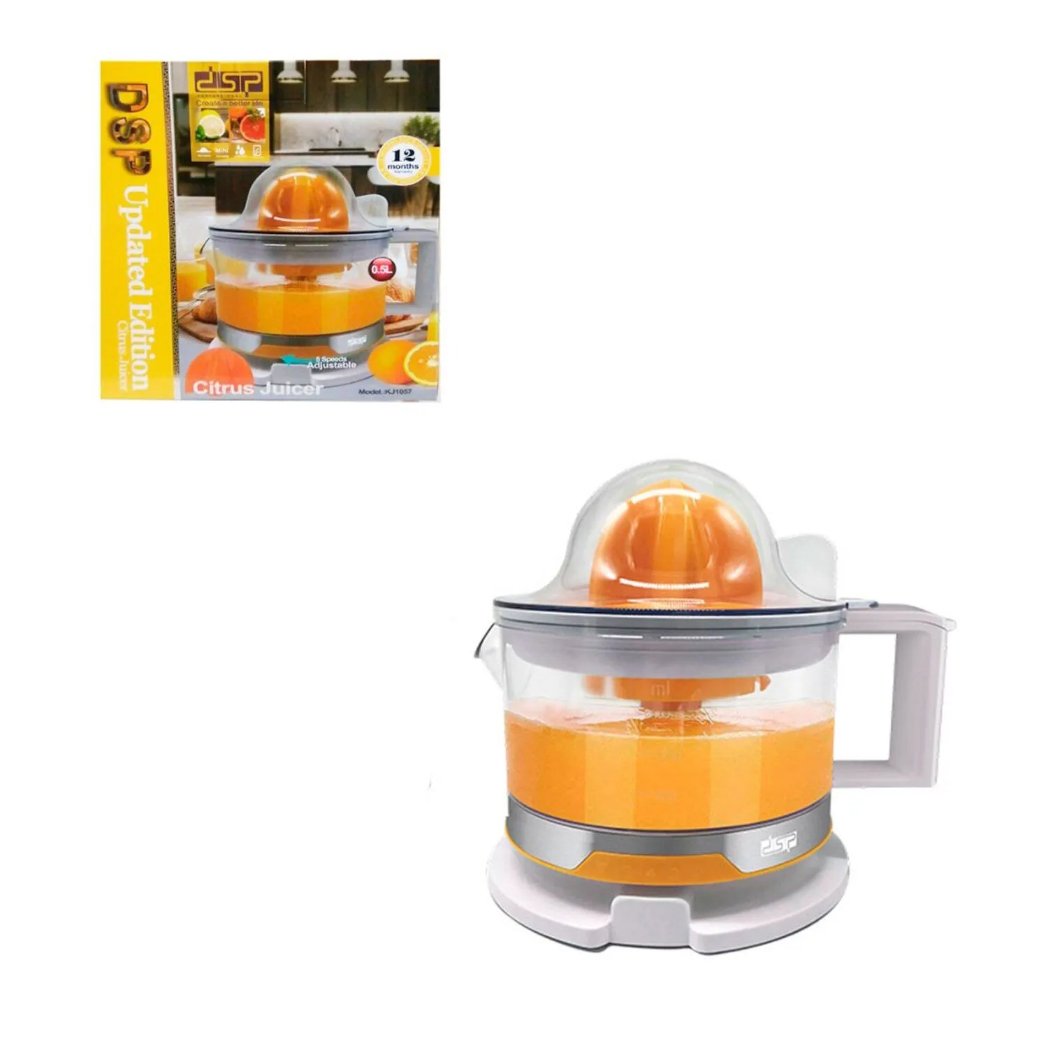 EXPRIMIDOR DE CÍTRICOS DSP KJ1057 NARANJA - 2