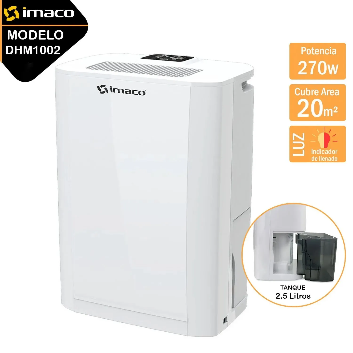 DESHUMEDECEDOR MECÁNICO DHM1002 2 5LT - 1