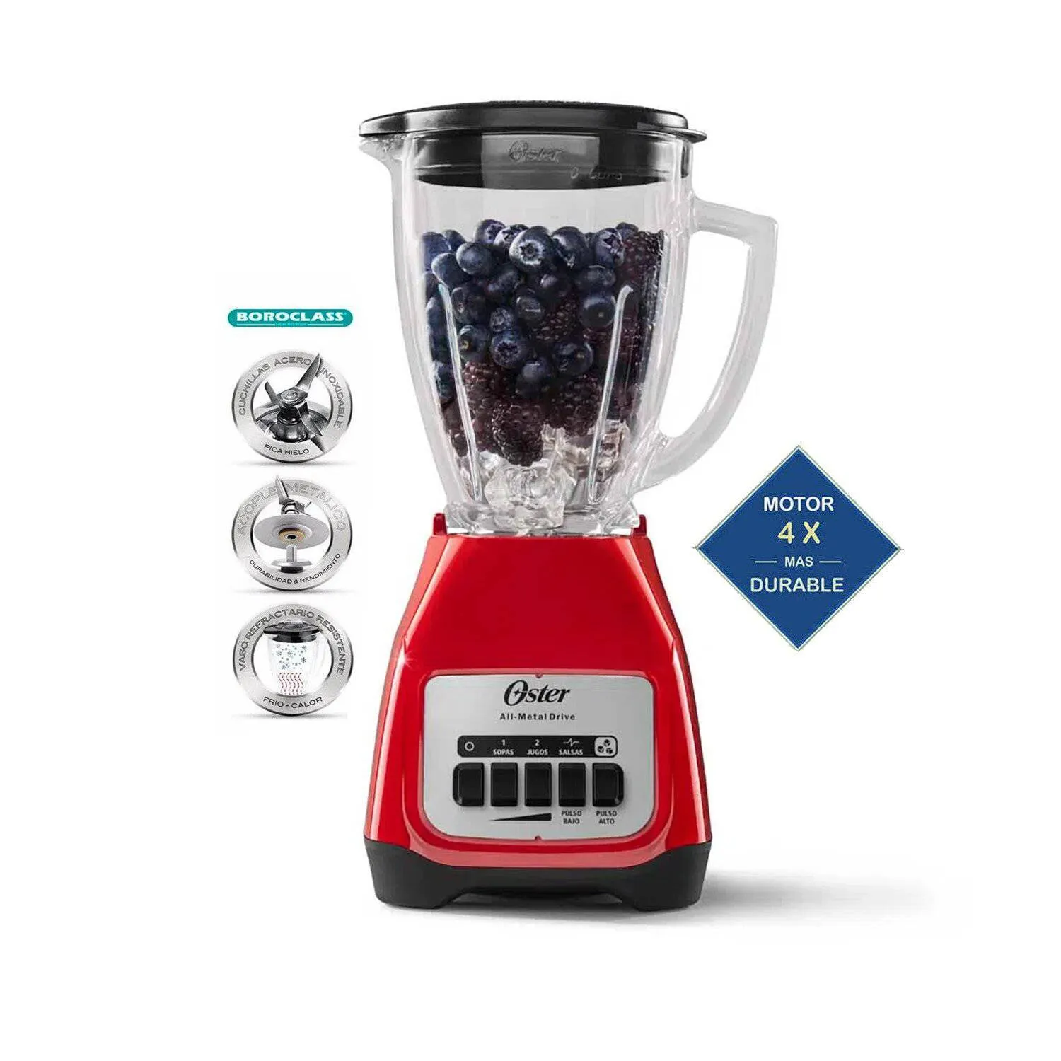 COMBO OSTER BLSTKAG-RPB LICUADORA HERVIDOR 4177R - 2