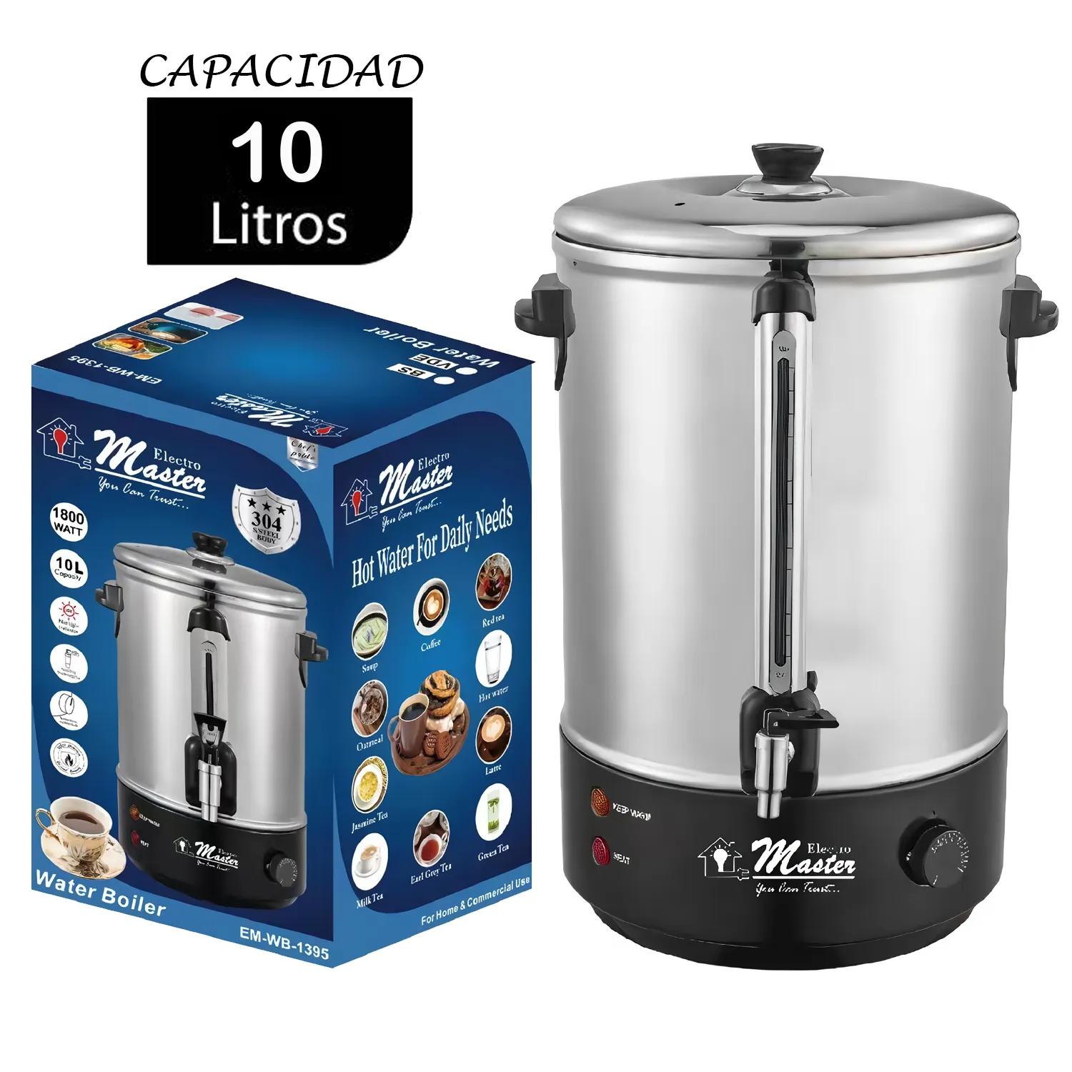 TERMOHERVIDOR ELECTROMASTER 30 LITROS EM-WB-1397 - 1