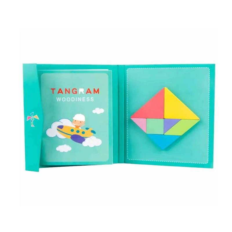 JUEGO DIDÁCTICO EDUCATIVO TANGRAM DE MADERA IMANTADO - 5