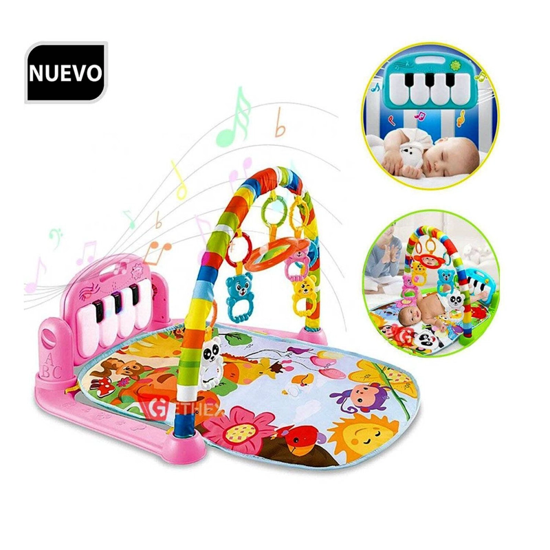 GIMNASIO CON PIANO PARA PATEAR Y JUGAR ROSADO - 1
