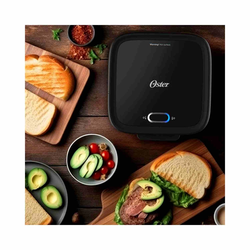 SANDWICHERA COMPACTA OSTER CKSTSM400 NEGRO - 3