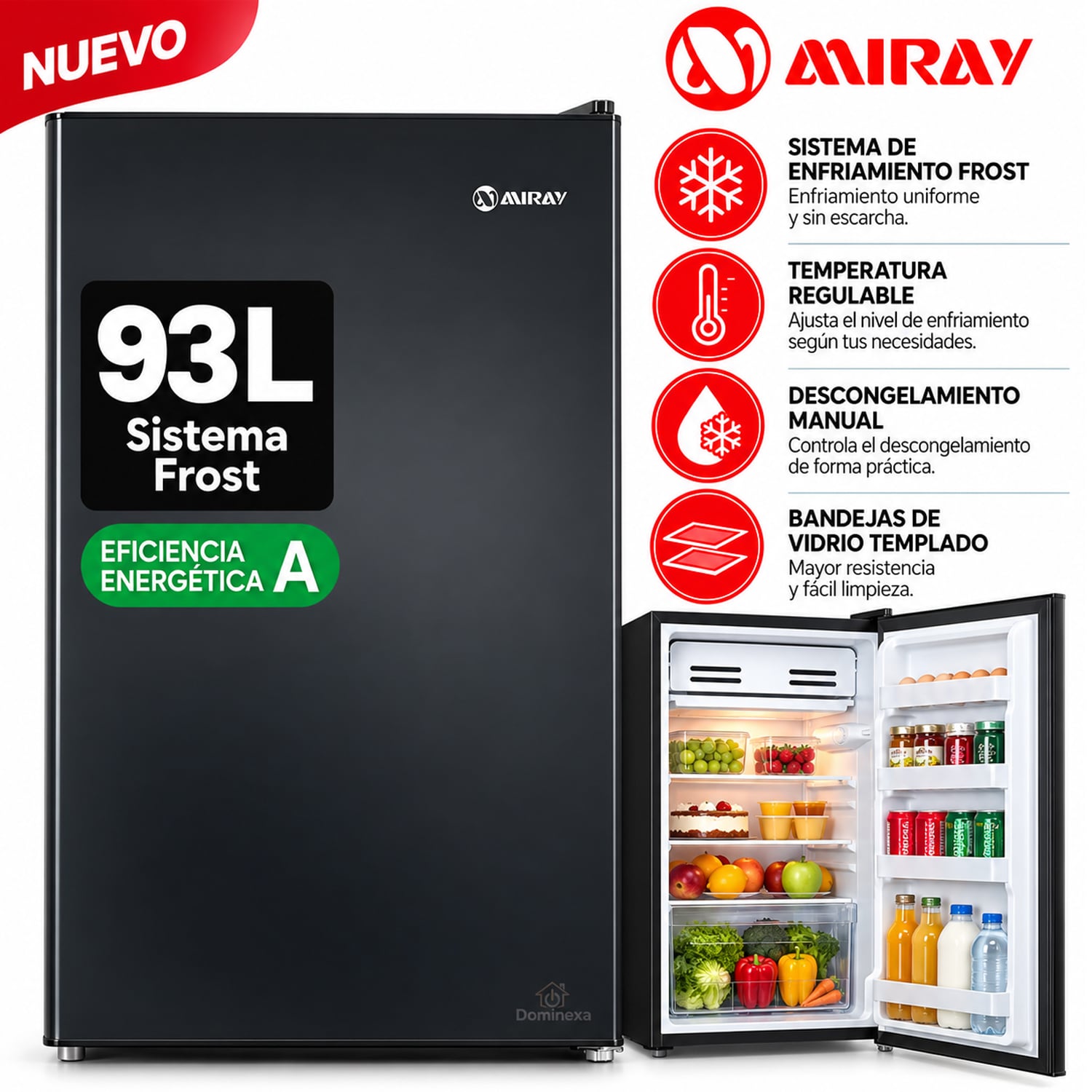 FRIGOBAR REFRIGERADORA MIRAY RM-94M 93L - 1