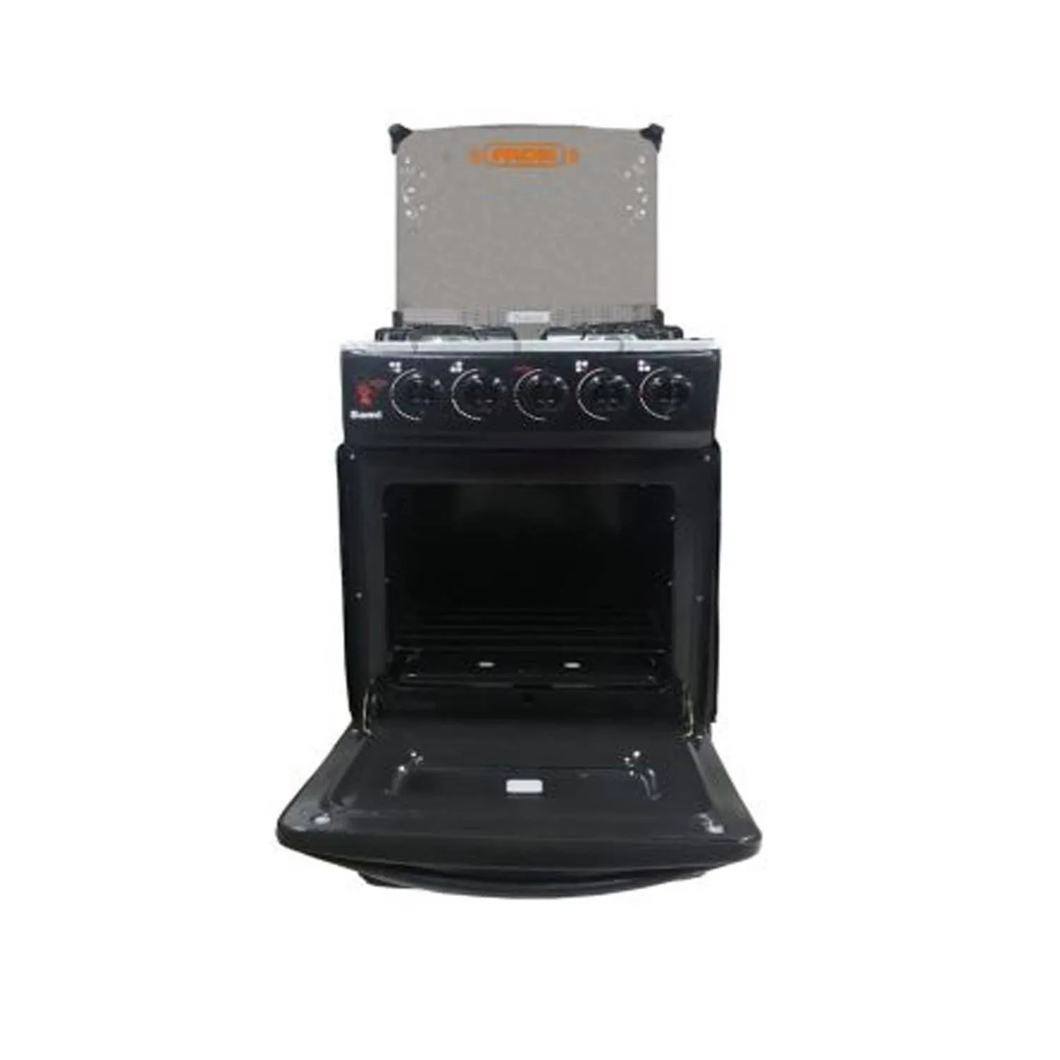 COCINA FADIC CON TAPA DE VIDRIO Y HORNO SAMI 4H NEGRO - 3
