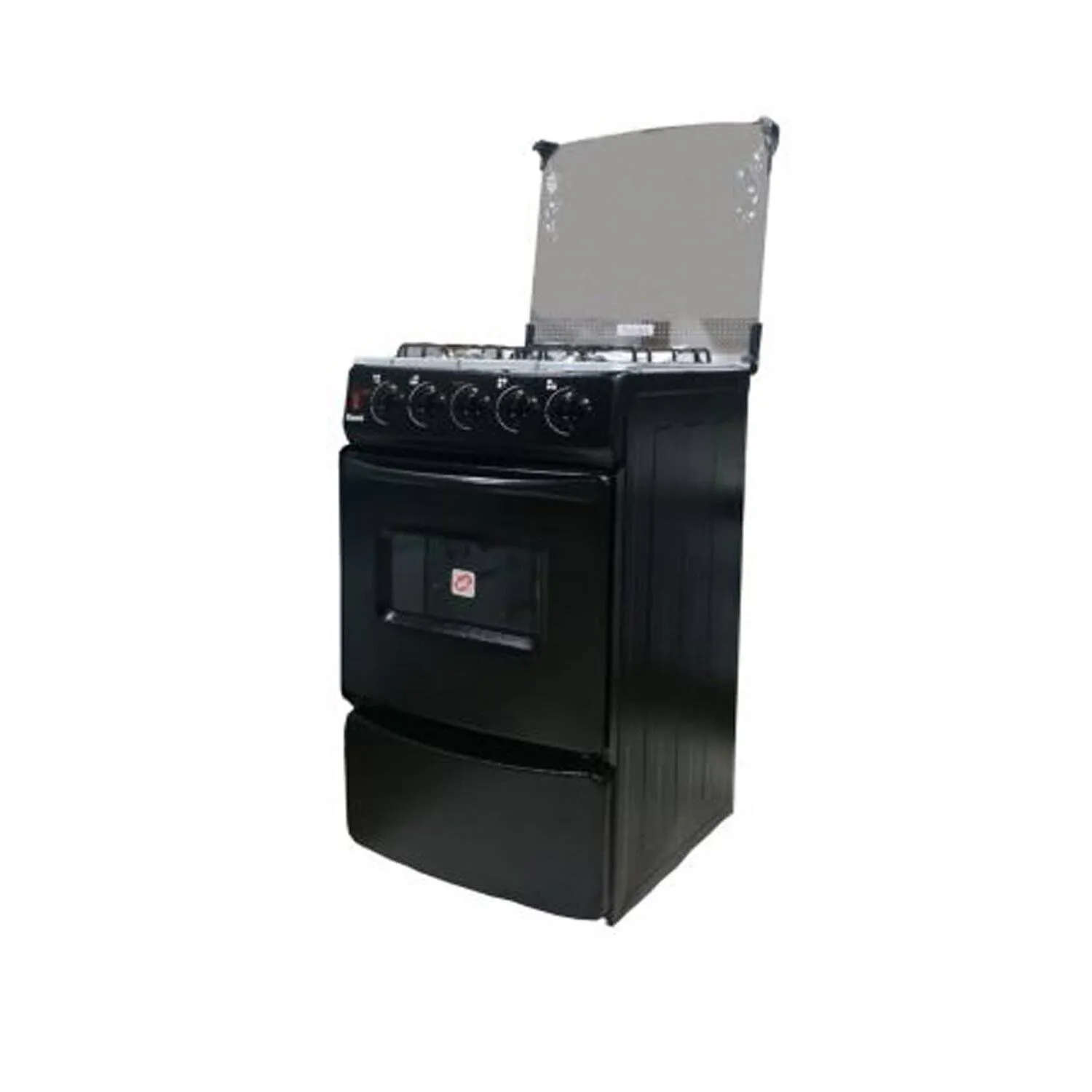 COCINA FADIC CON TAPA DE VIDRIO Y HORNO SAMI 4H NEGRO - 4