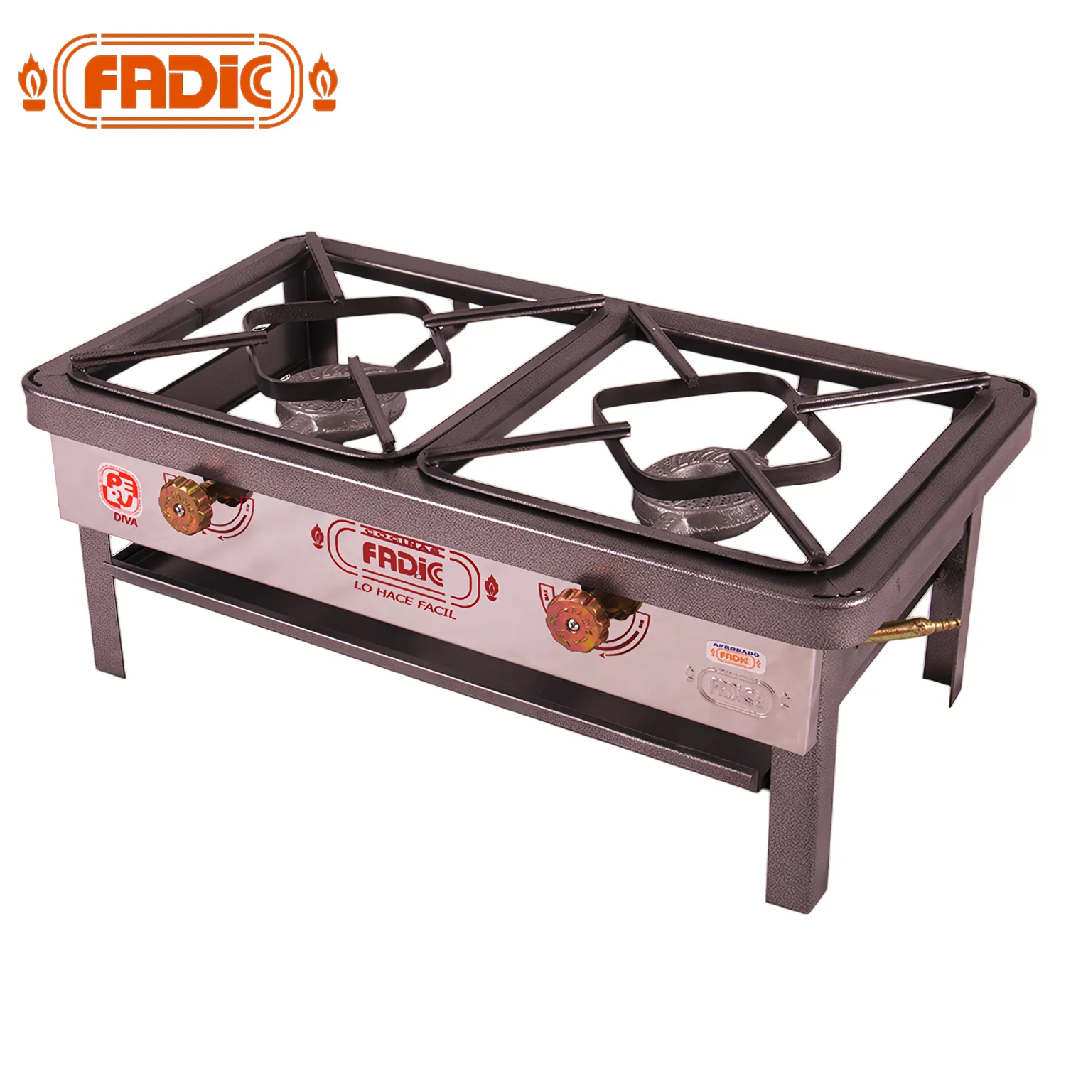 COCINA DE MESA SEMI INDUSTRIAL FADIC 2 HORNILLAS N°3 FSI02-50 - 1
