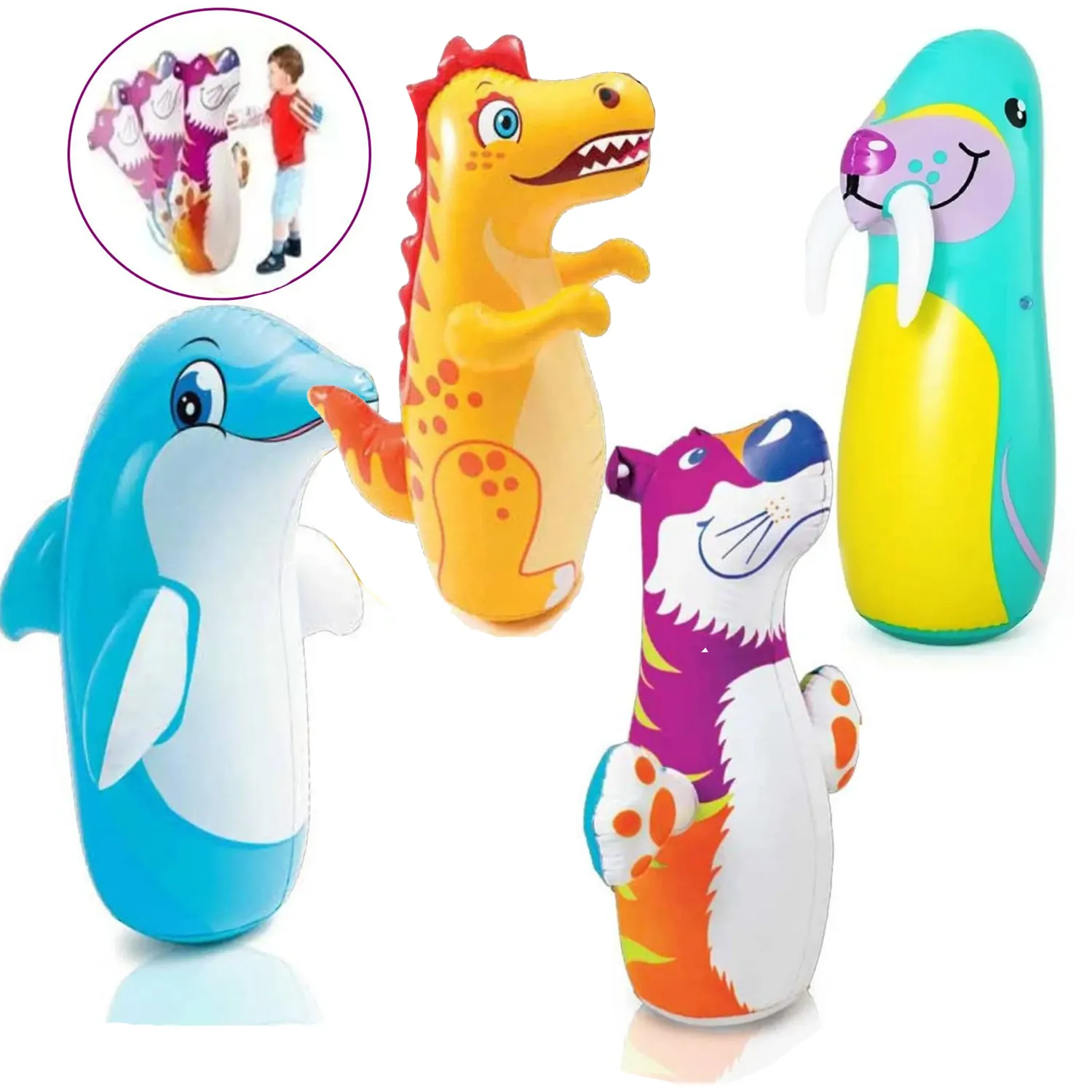PORFIADO INFLABLE ANIMALES ALEATORIO - 5