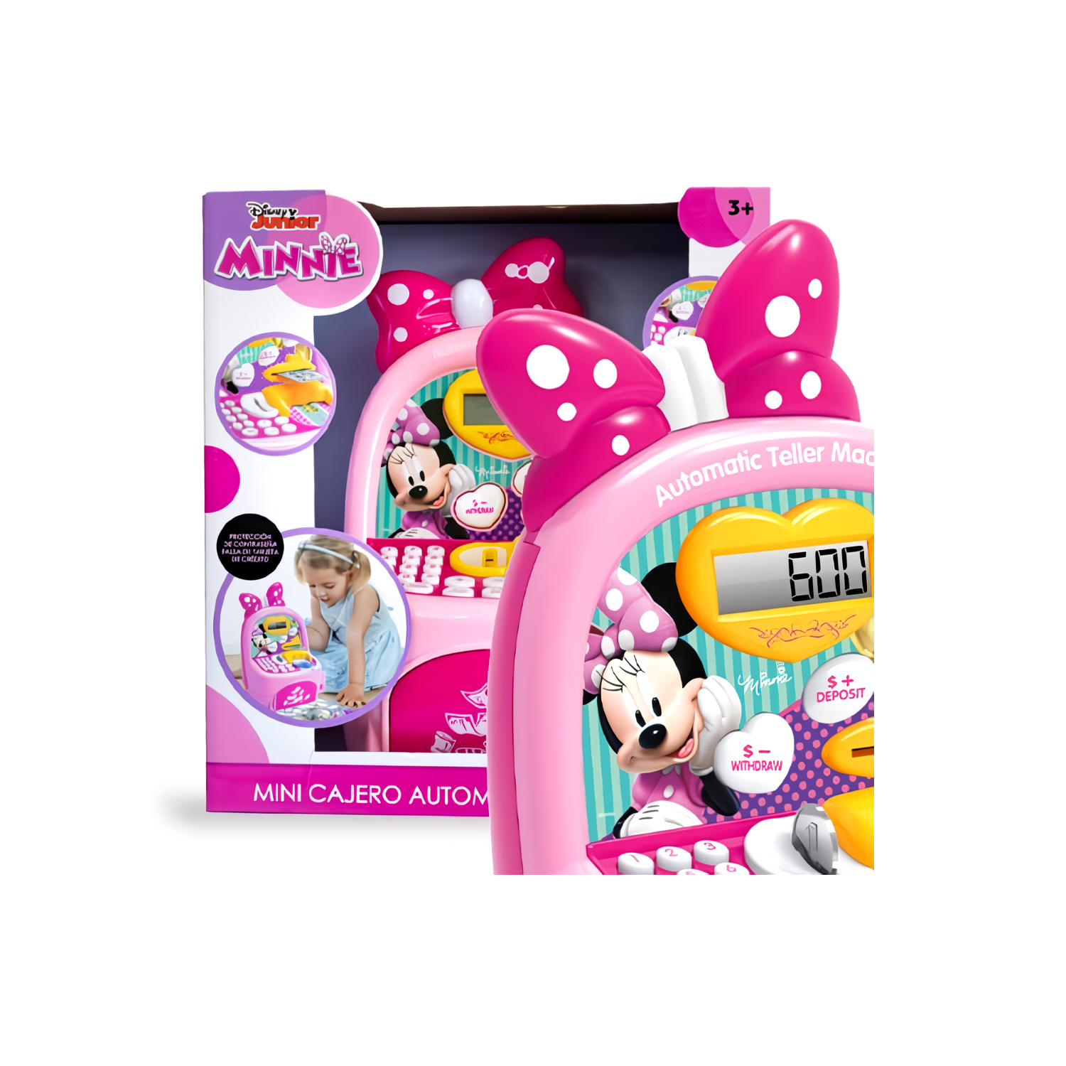 JUGUETE MINI CAJERO AUTOMÁTICO DE MINNIE MOUSE - 4