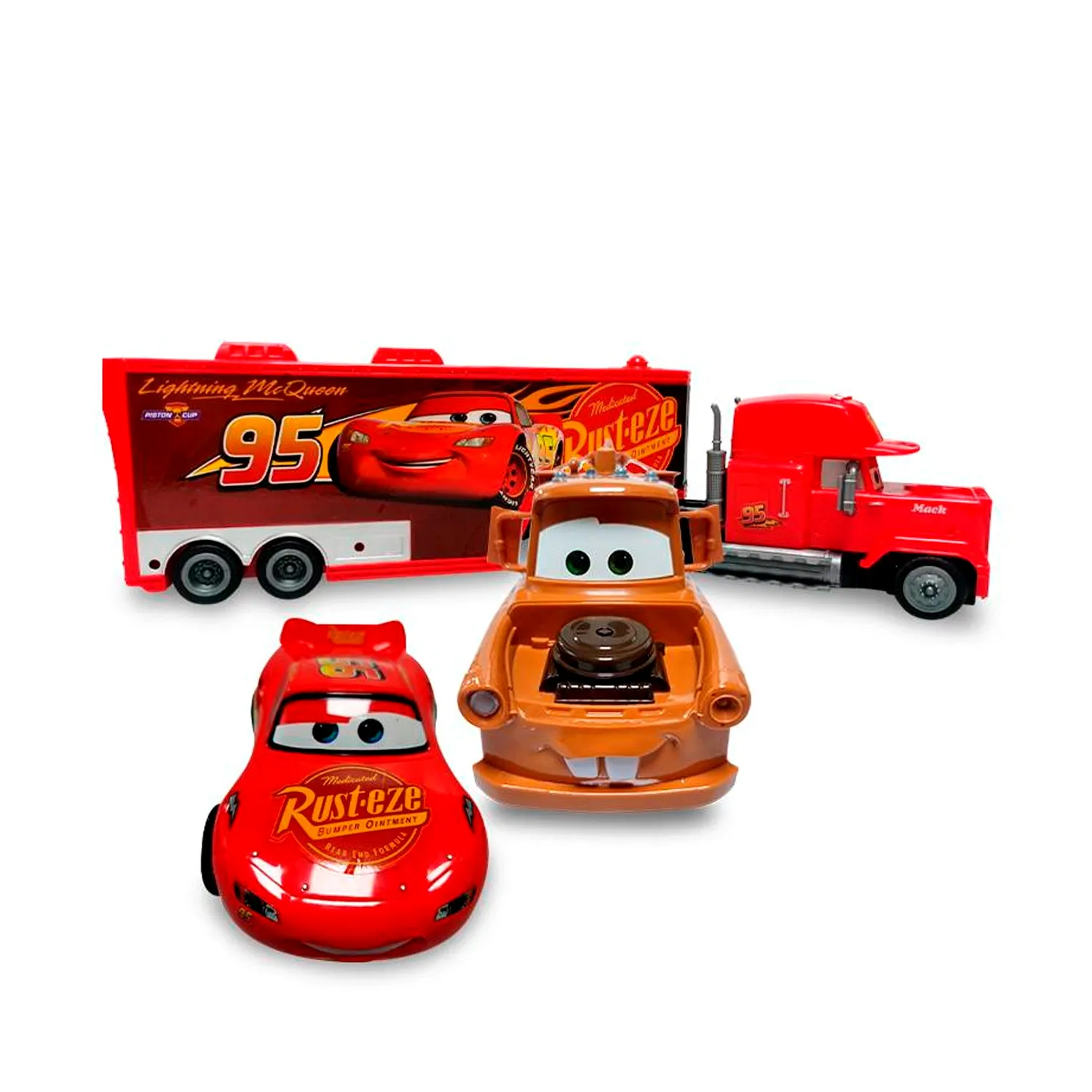 COCHES DE FRICCIÓN CARS MATER, MCQUEEN Y MACK 6777-09 - 3
