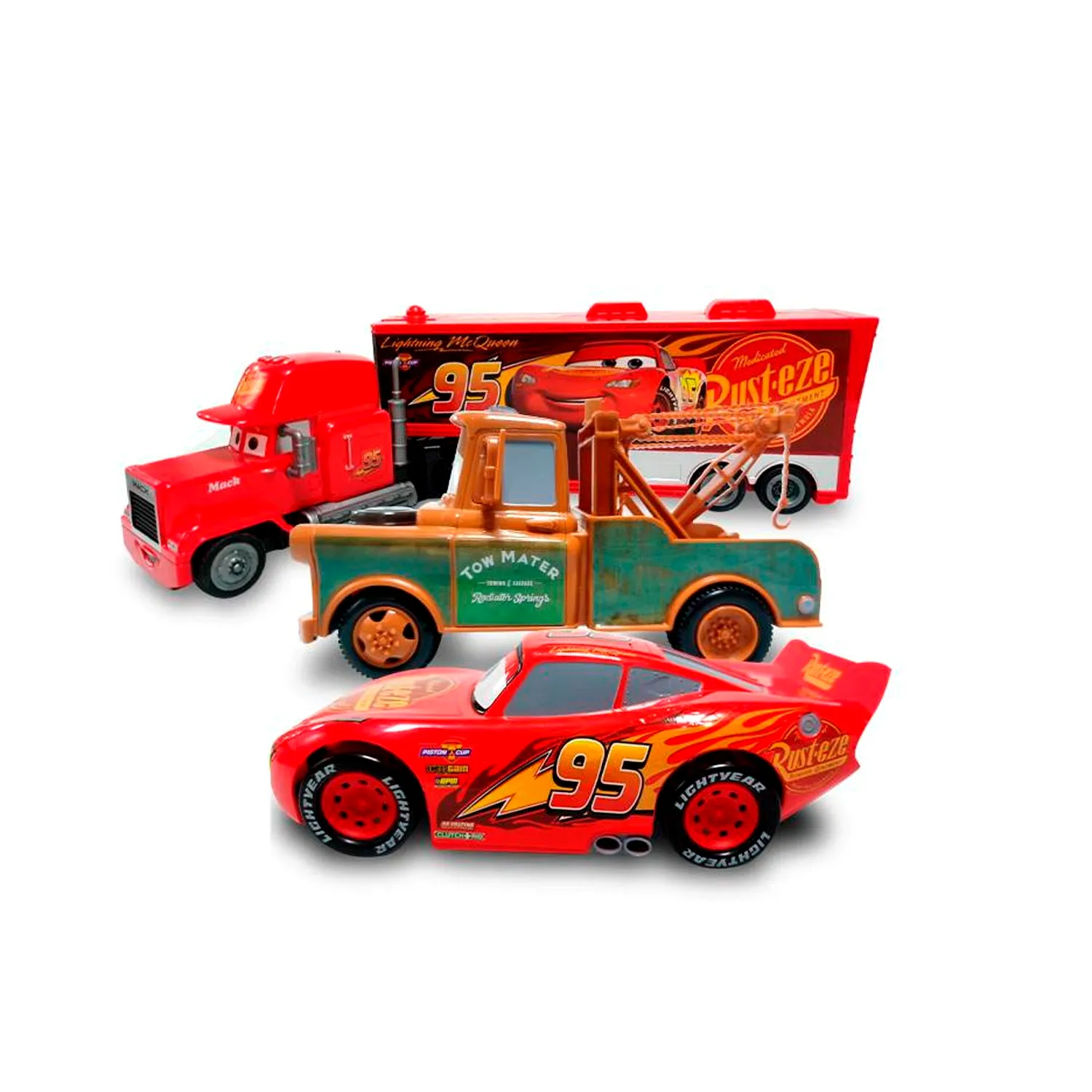 COCHES DE FRICCIÓN CARS MATER, MCQUEEN Y MACK 6777-09 - 4