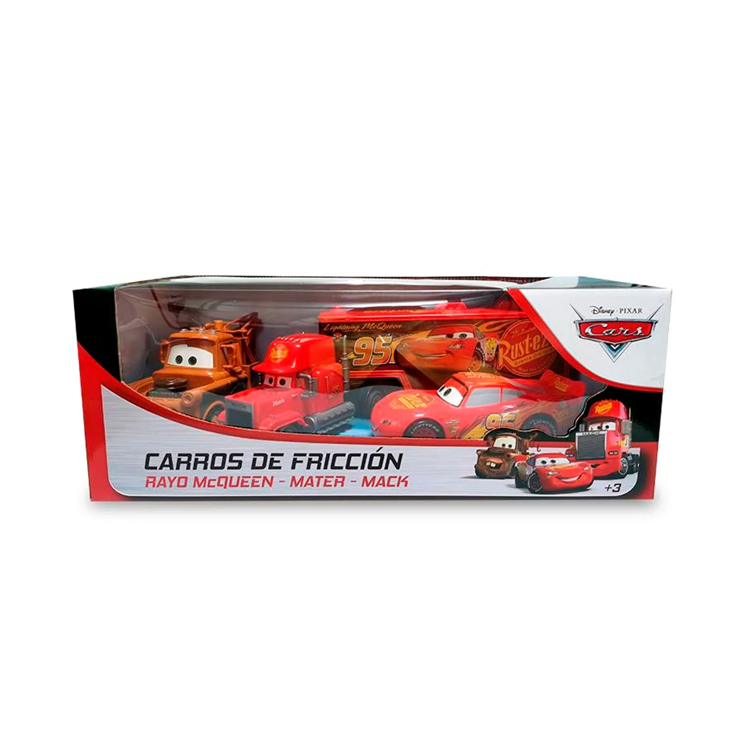 COCHES DE FRICCIÓN CARS MATER, MCQUEEN Y MACK 6777-09 - 5