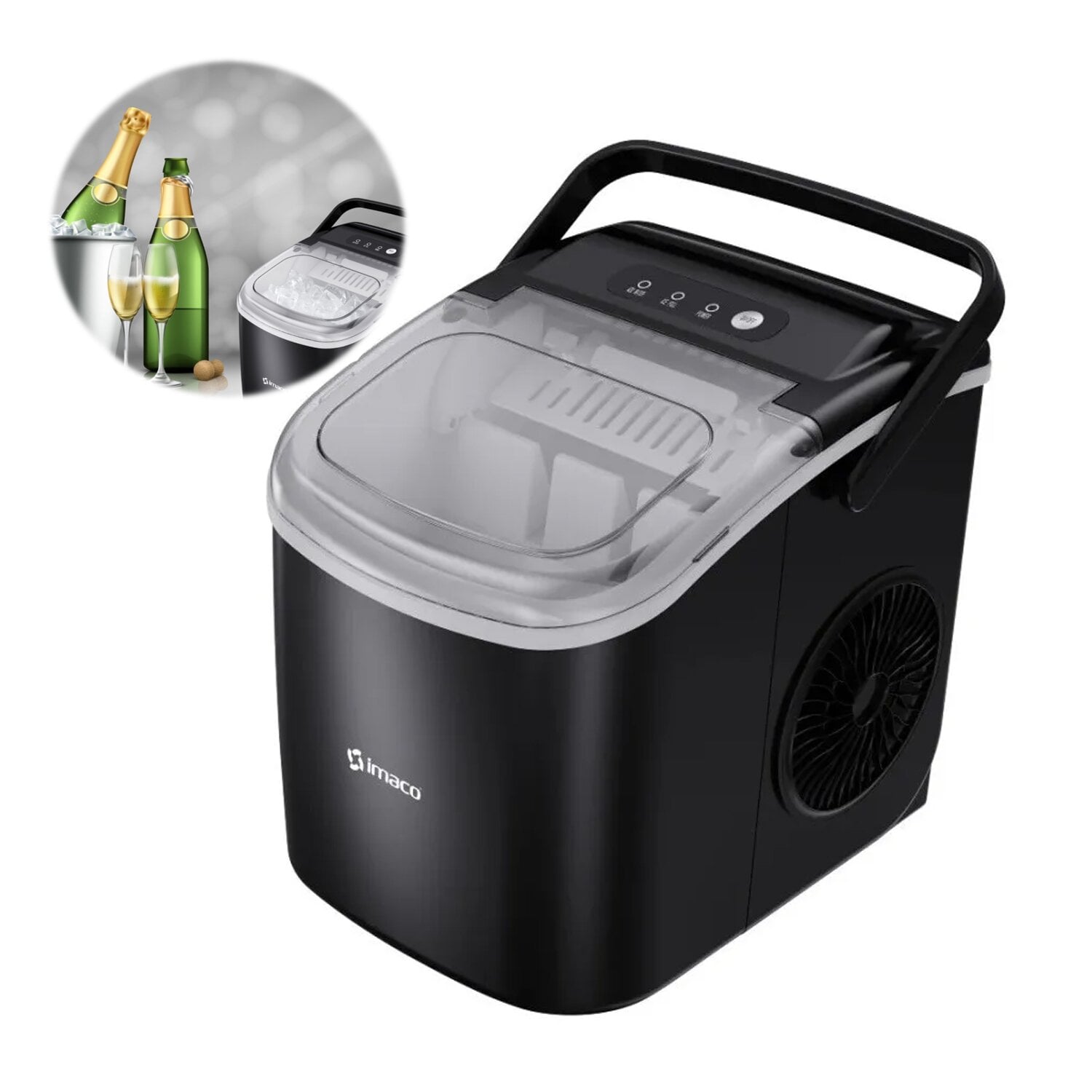 MÁQUINA PARA HACER HIELO IMACO IMK1209 90W - 1