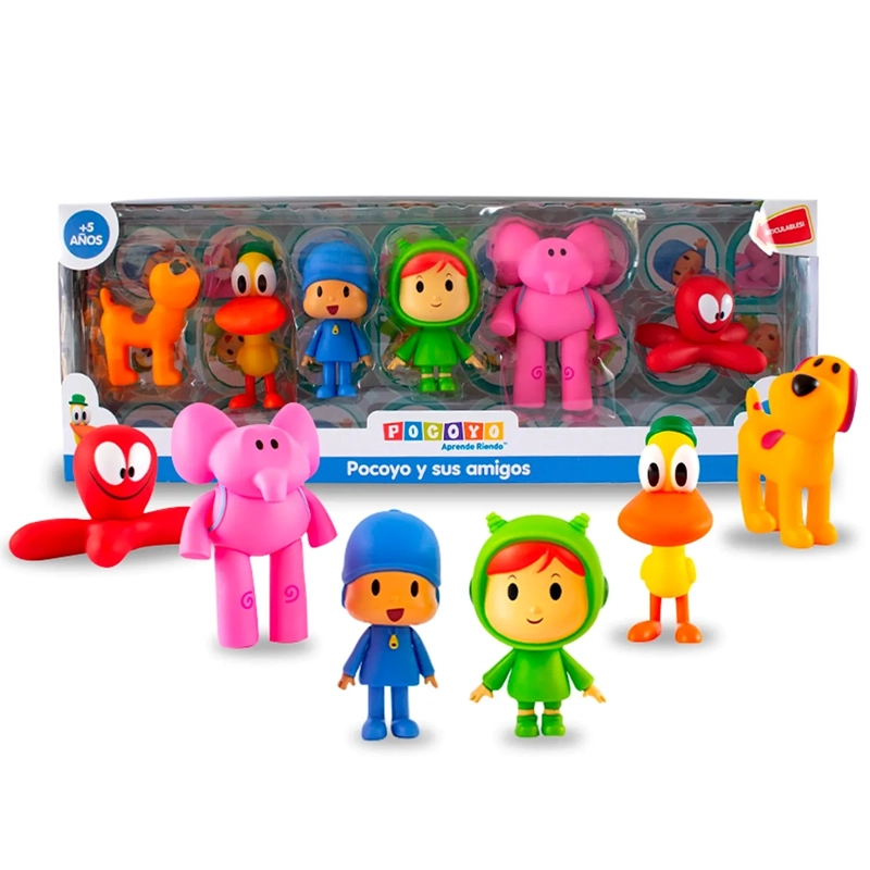 SET DE FIGURAS ARTICULABLES POCOYO Y SUS AMIGOS 6 PZAS POCOYOM-6 - 2
