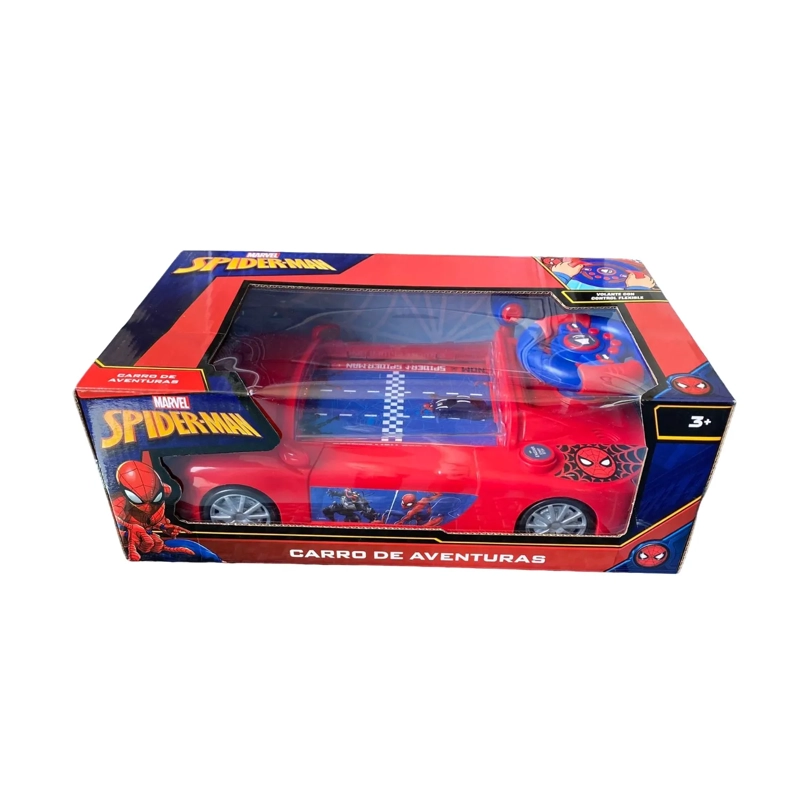 JUGUETE CARRO DE CARRERA CONSOLA SPIDERMAN CON SONIDO SPI-001 - 5