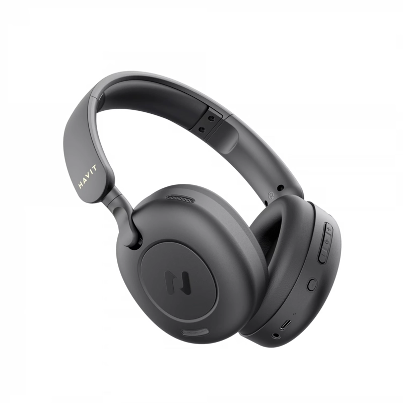 AUDÍFONO INALÁMBRICO BLUETOOTH HAVIT H655BT ANC 76H NEGRO - 4