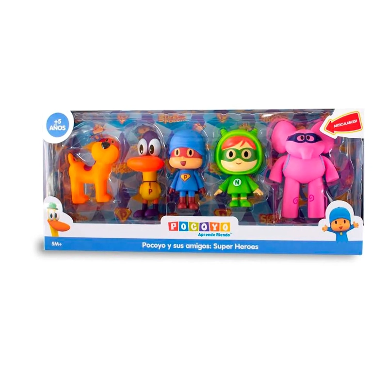SET DE POCOYO SUPER HEROES CON ANTIFAZ POCOYOM-5 - 4