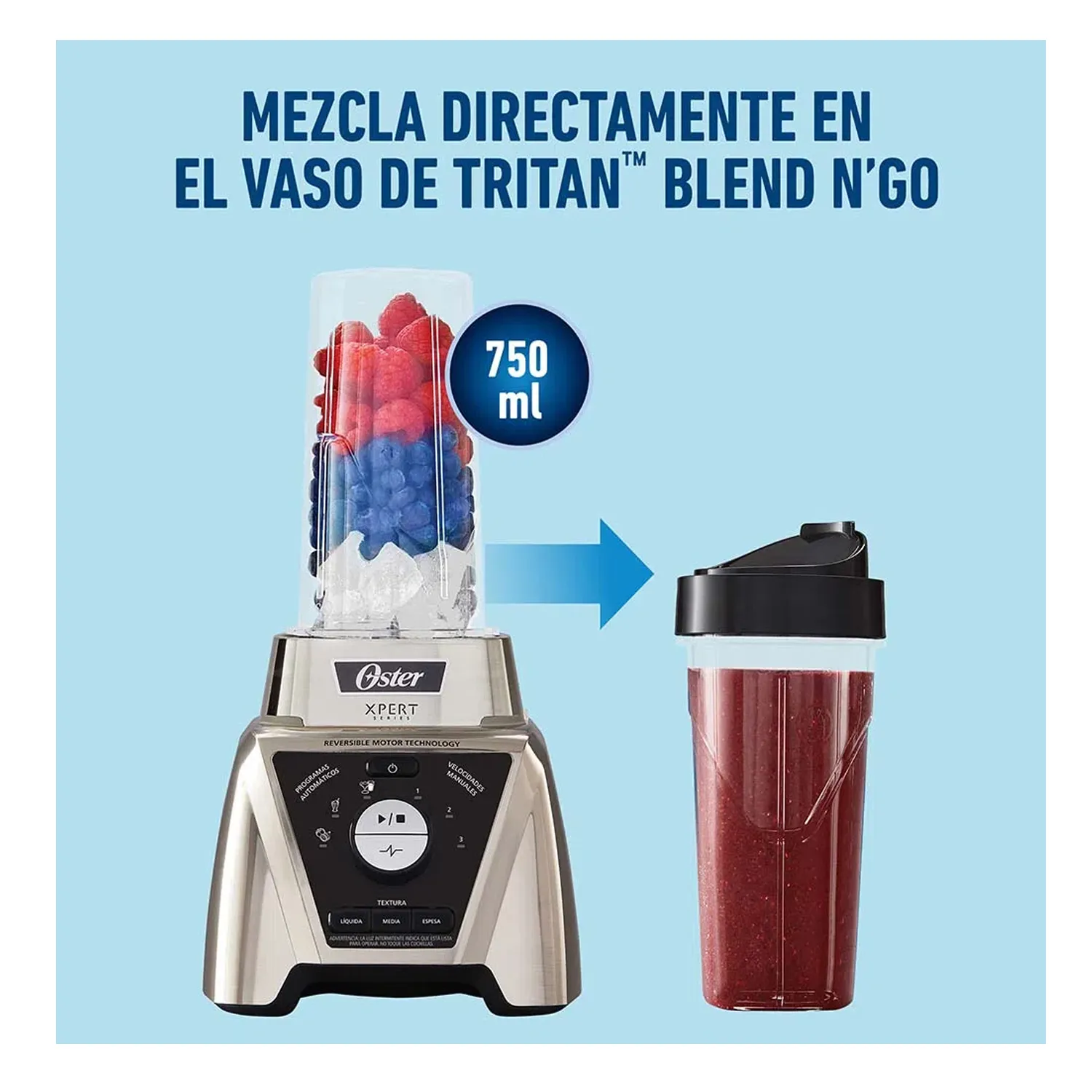 LICUADORA OSTER XPERT CONTROL DE TEXTURA BLST3B-CPG - 2