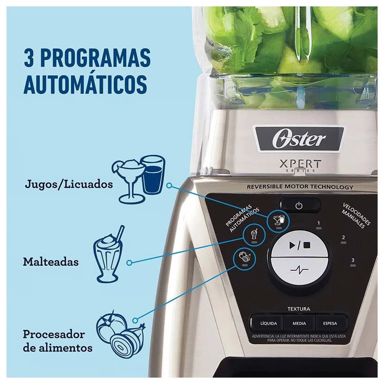 LICUADORA OSTER XPERT CONTROL DE TEXTURA BLST3B-CPG - 4