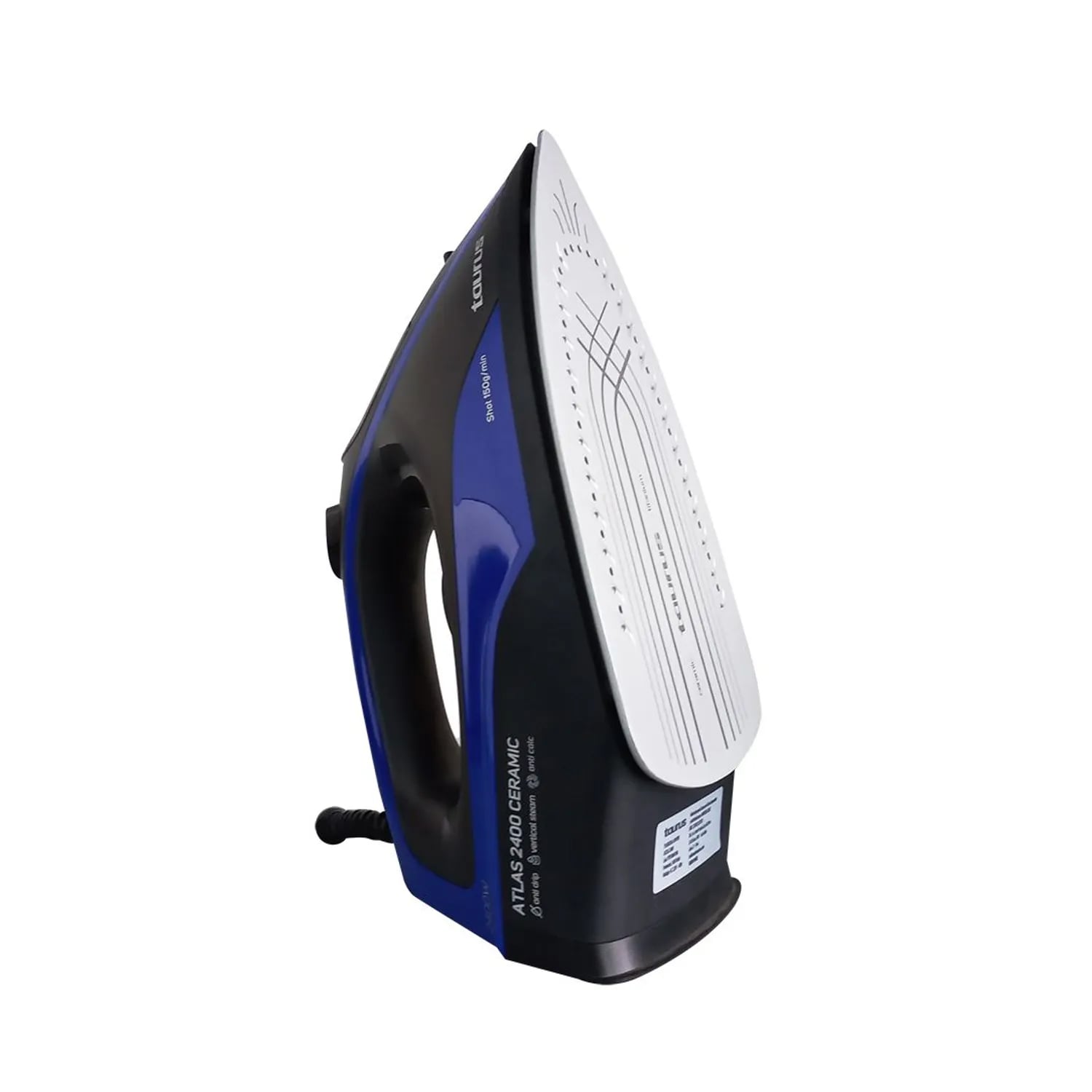PLANCHA A VAPOR TAURUS BASE CERAMICA ATLAS 2400 AZUL - 6