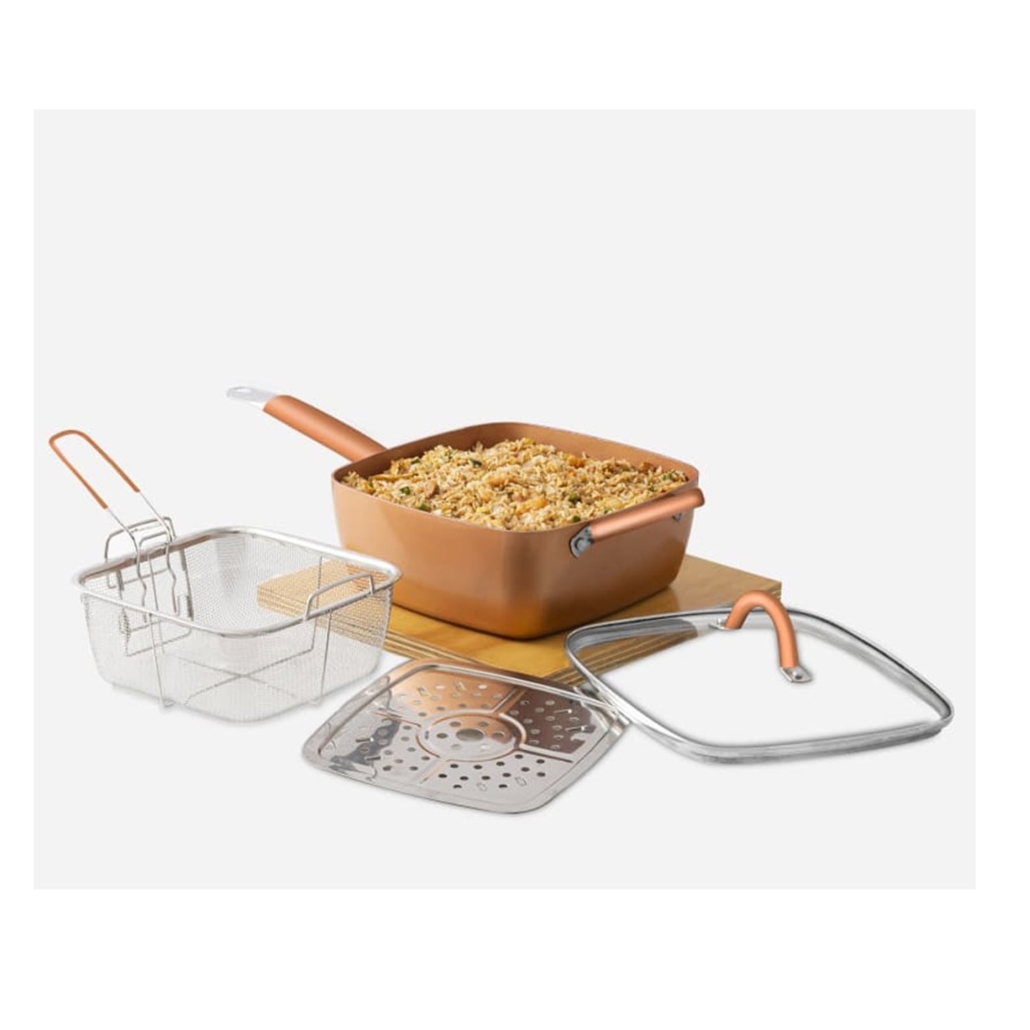 SET DE OLLA Y SARTÉN COPPER COBRE 7 PIEZAS 22460330 - 3