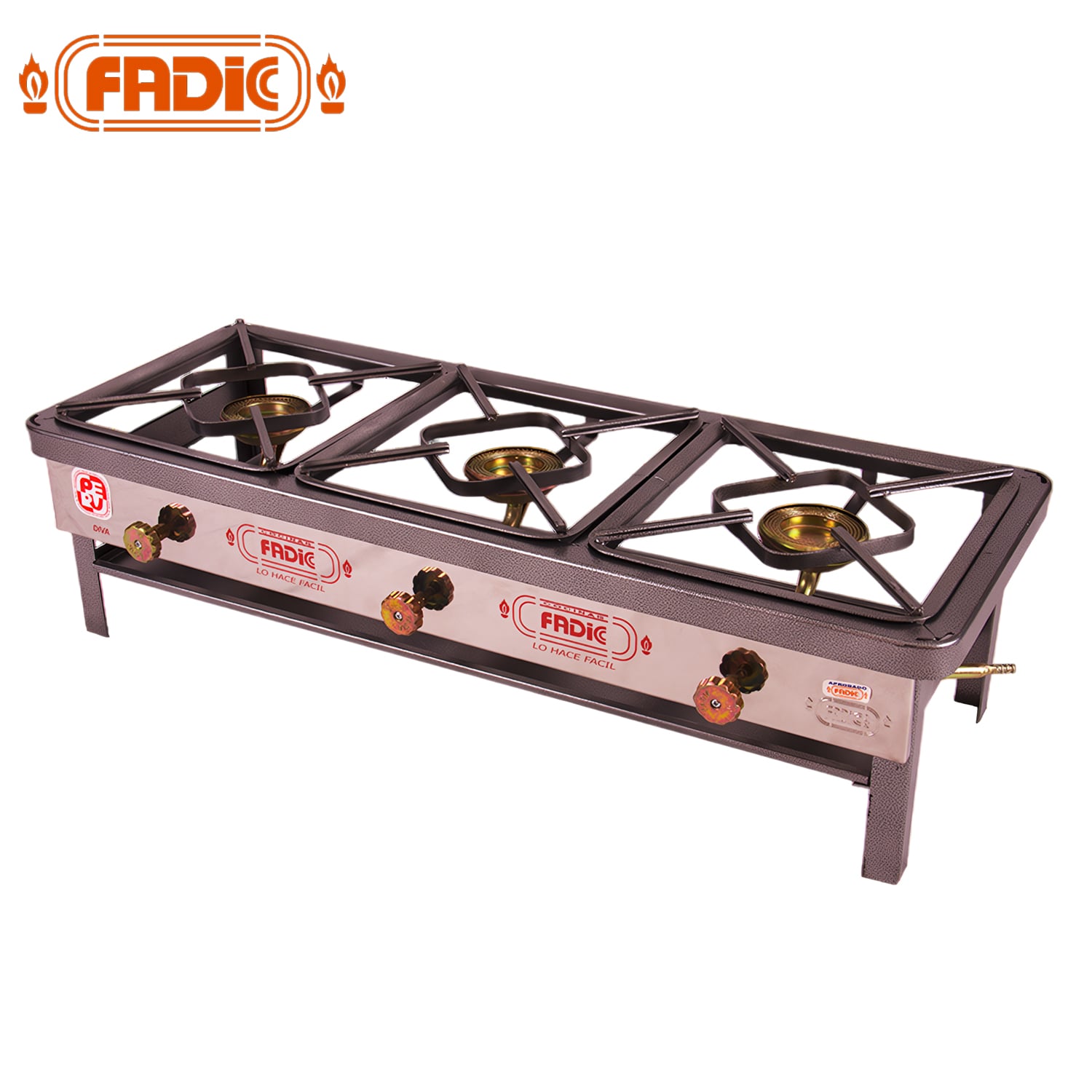 COCINA DE MESA SEMI INDUSTRIAL FADIC 3 HORNILLAS N°3 FSI03-21 - 1
