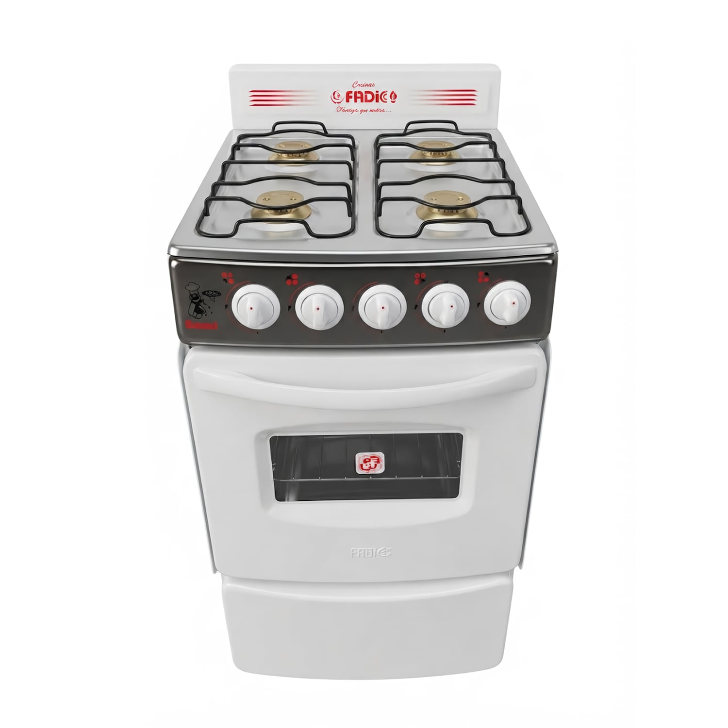 COCINA CON RESPALDAR Y HORNO 20 SAMI 4H BLANCO - 2