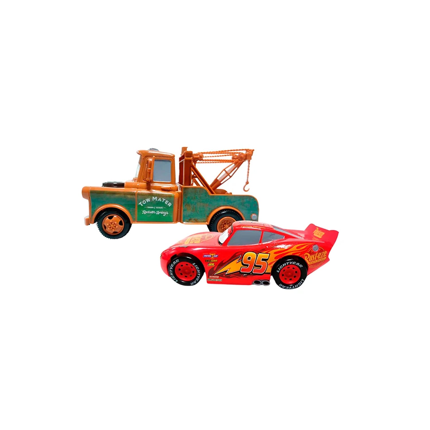 JUGUETE COCHES DE FRICCION RAYO MCQUEEN Y MATER CARS 6777-14 - 2