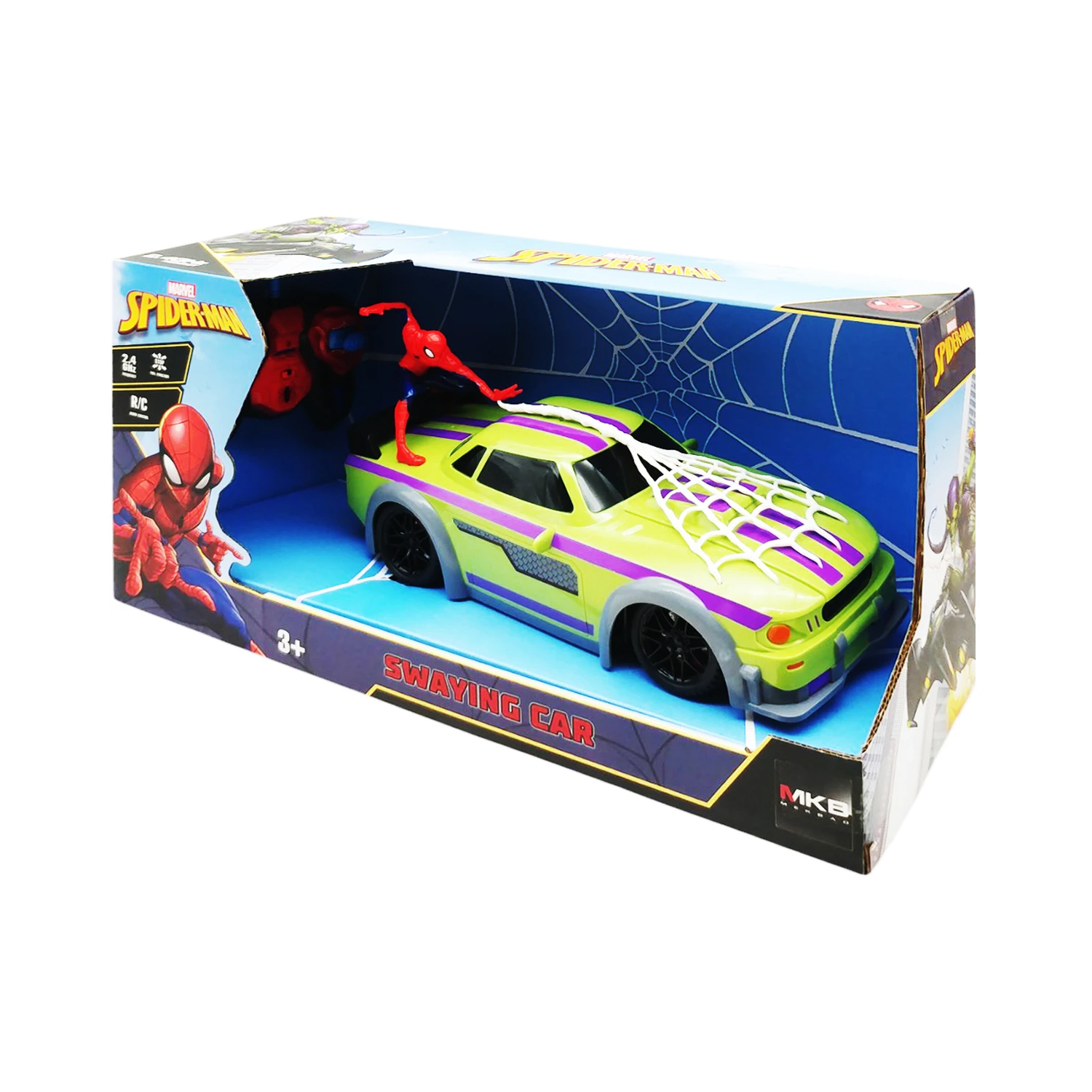 JUGUETE CARRO DE SPIDER-MAN CON FUNCIÓN BALANCEO CON CONTROL MM5588-104-01 - 3