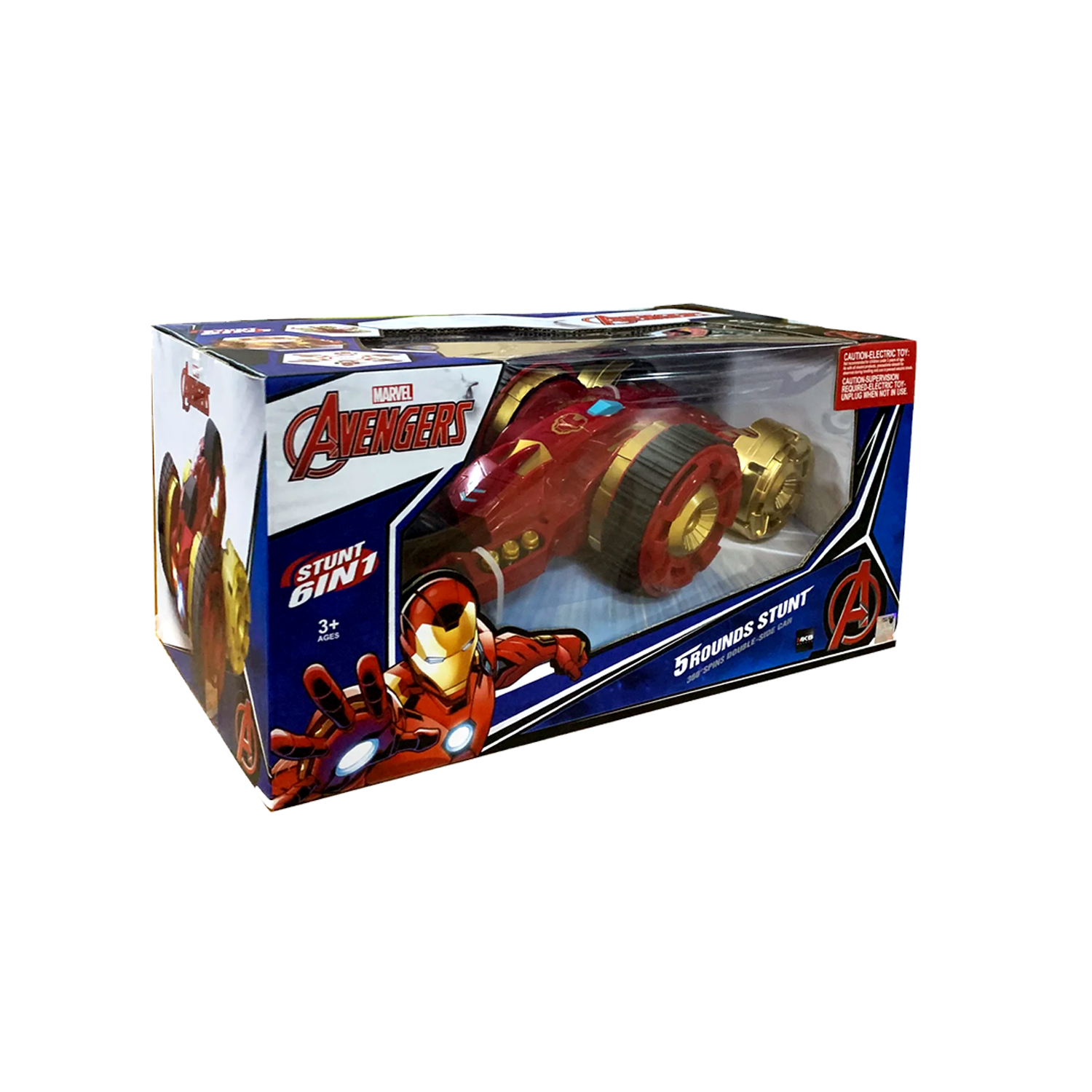 JUGUETE CARRO TELEDIRIGIDO DE MARVEL IRON MAN ACROBÁTICO CON CONTROL MM5588-602-03 - 2