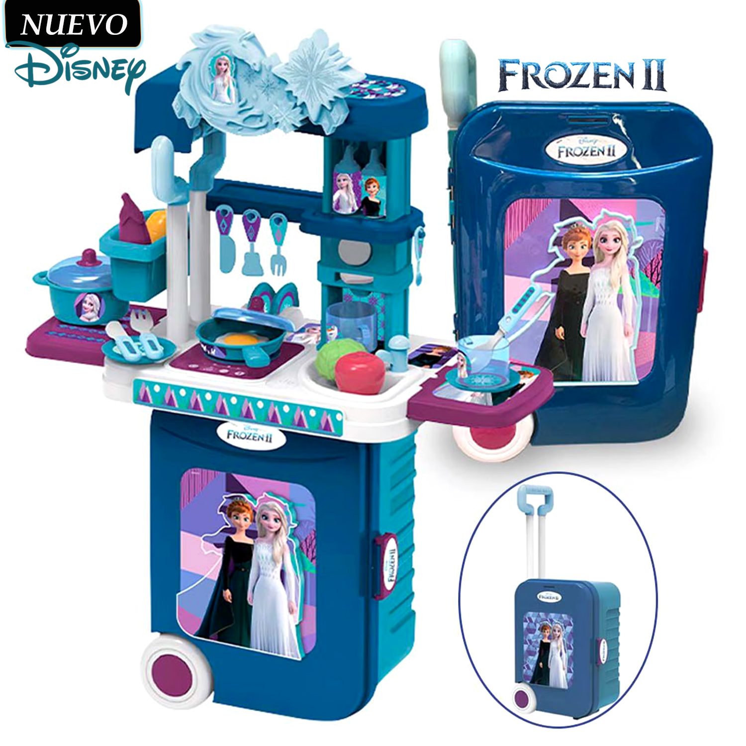 JUGUETE SET DE COCINA Y MALETA 3 EN 1 FROZEN II EODS008-951M - 1