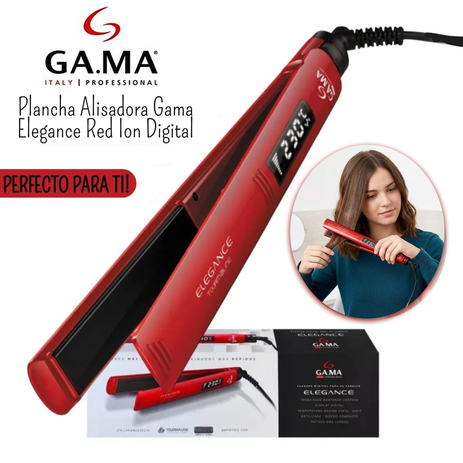 PLANCHA ALISADOR ELEGANCE DIGITAL GAMA BECHS0000001072 - 1