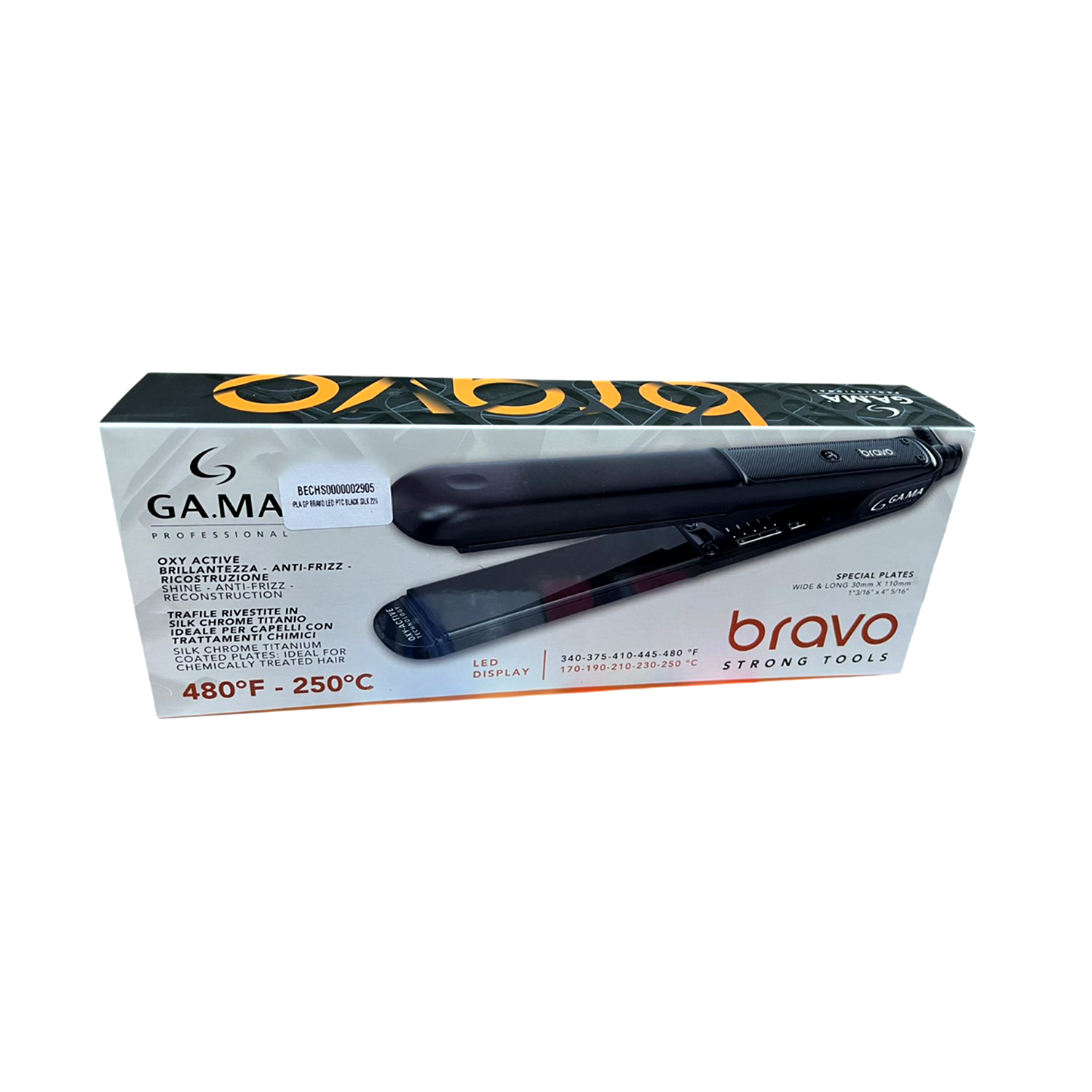 PLANCHA ALISADOR GP BRAVO LED PTC BLACK SILK 220 BECHS0000002905 - 7