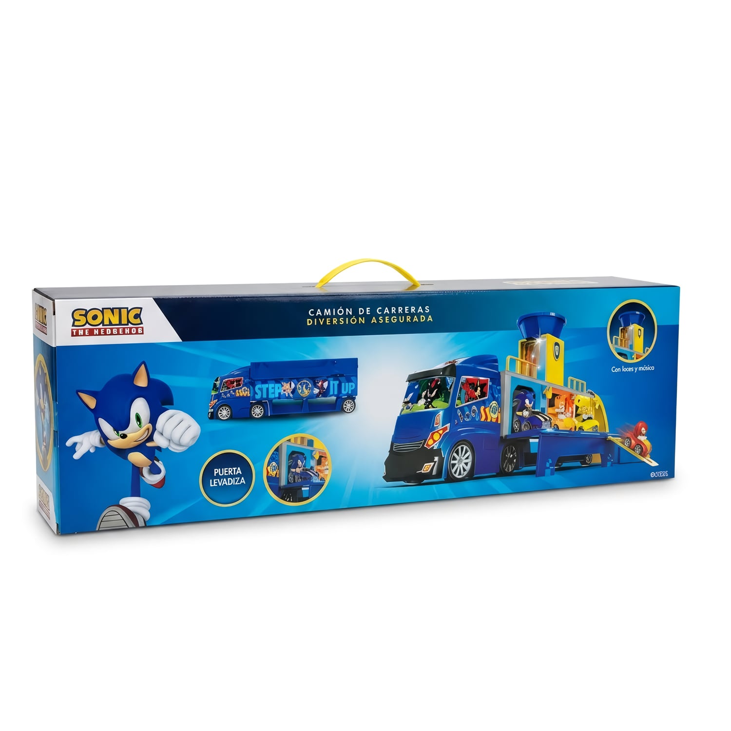JUGUETE SET DE CAMIÓN Y COCHES CON LUCES SONIC WT005 - 2