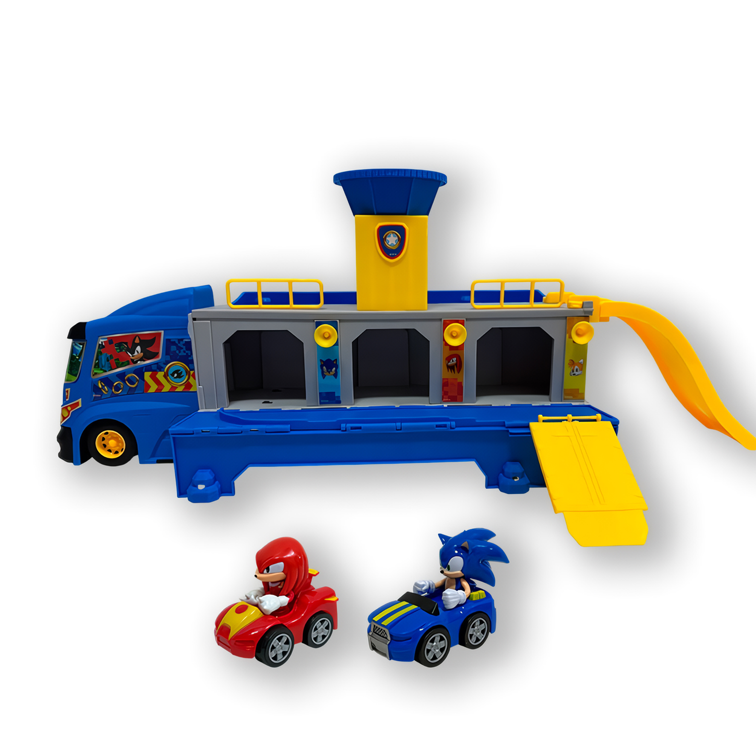 JUGUETE SET DE CAMIÓN Y COCHES CON LUCES SONIC WT005 - 4