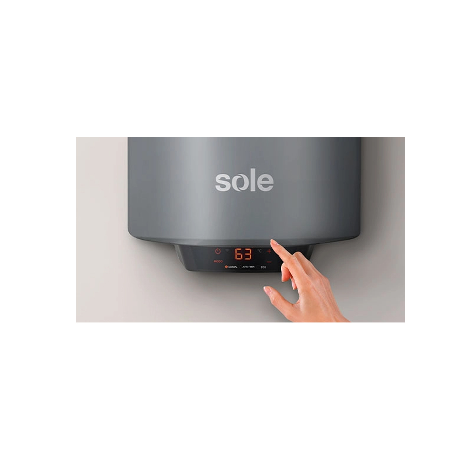 TERMA ELÉCTRICA SOLE GENIUS WIFI 80 LITROS ACERO APORCELANADO - 6