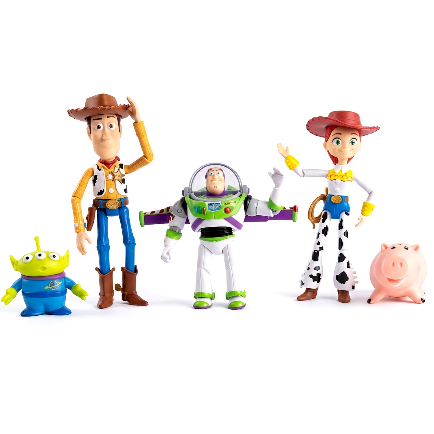 SET DE MUÑECOS DE JEBE TOY STORY 5 ARTICULADOS 5PCS - 3