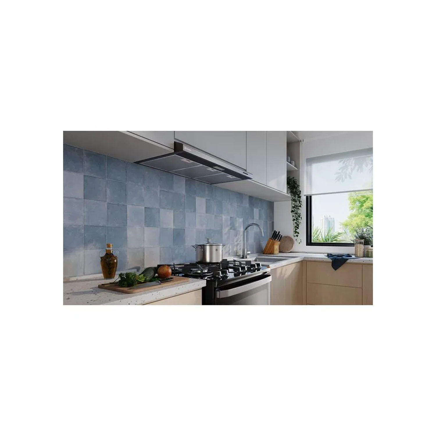 CAMPANA EXTRACTORA ELECTROLUX 90CM ALTO PODER DE SUCCIÓN E ILUMINACIÓN LED NEGRA DE9SB - 6