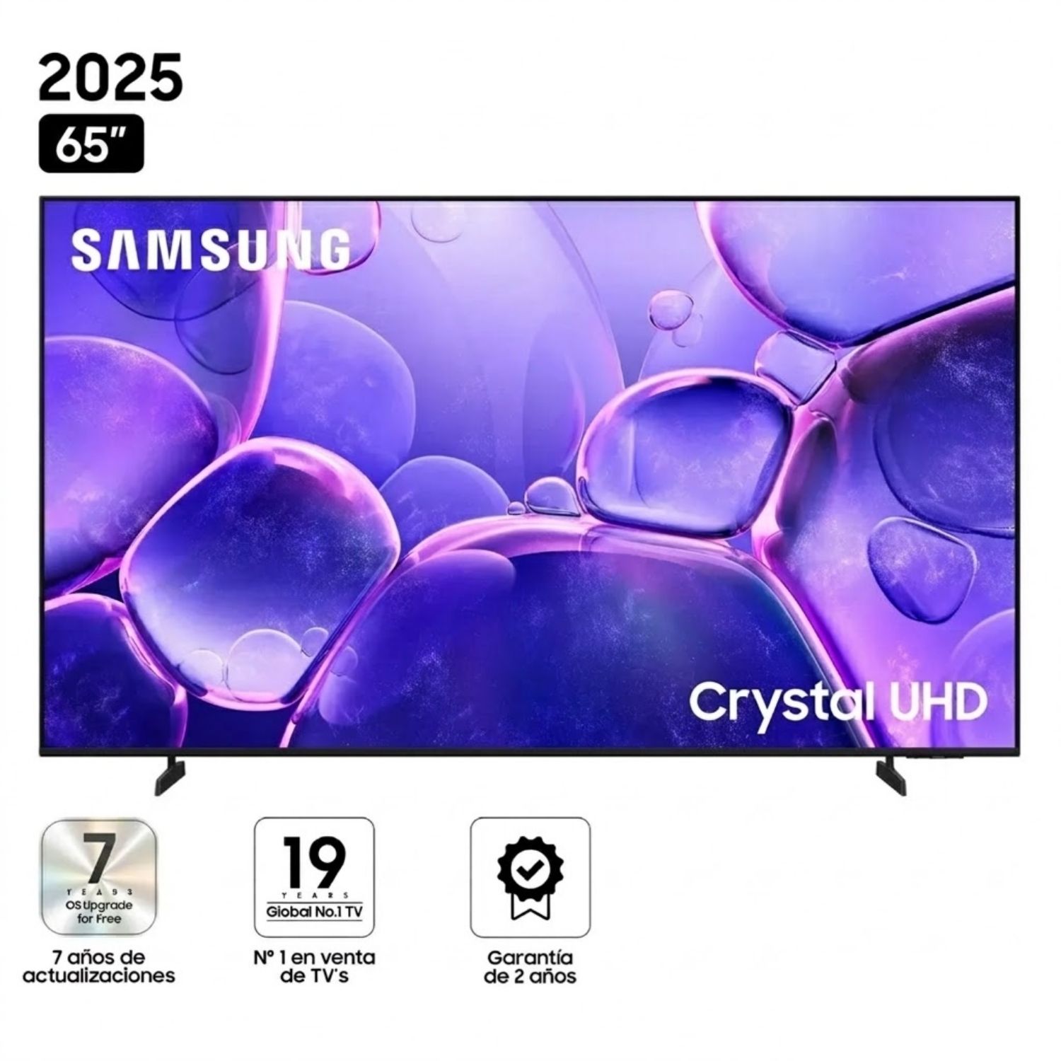 TELEVISOR SAMSUNG 65 CRYSTAL UHD UN65U8000FGXPE SMART TV 2025 - 1