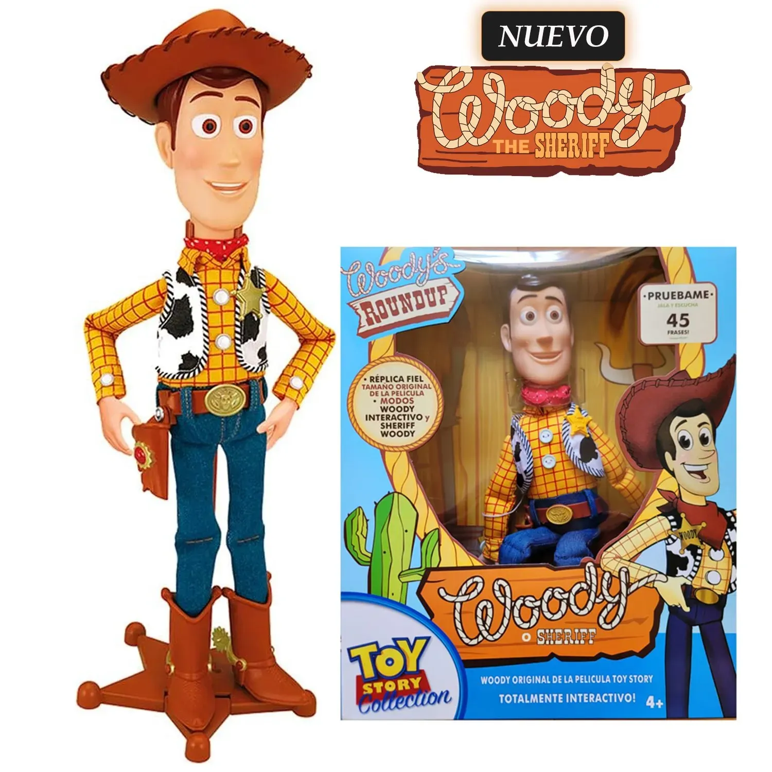 JUGUETE WOODY MUÑECO INTERACTIVO DE TOY STORY 36 CM - 1